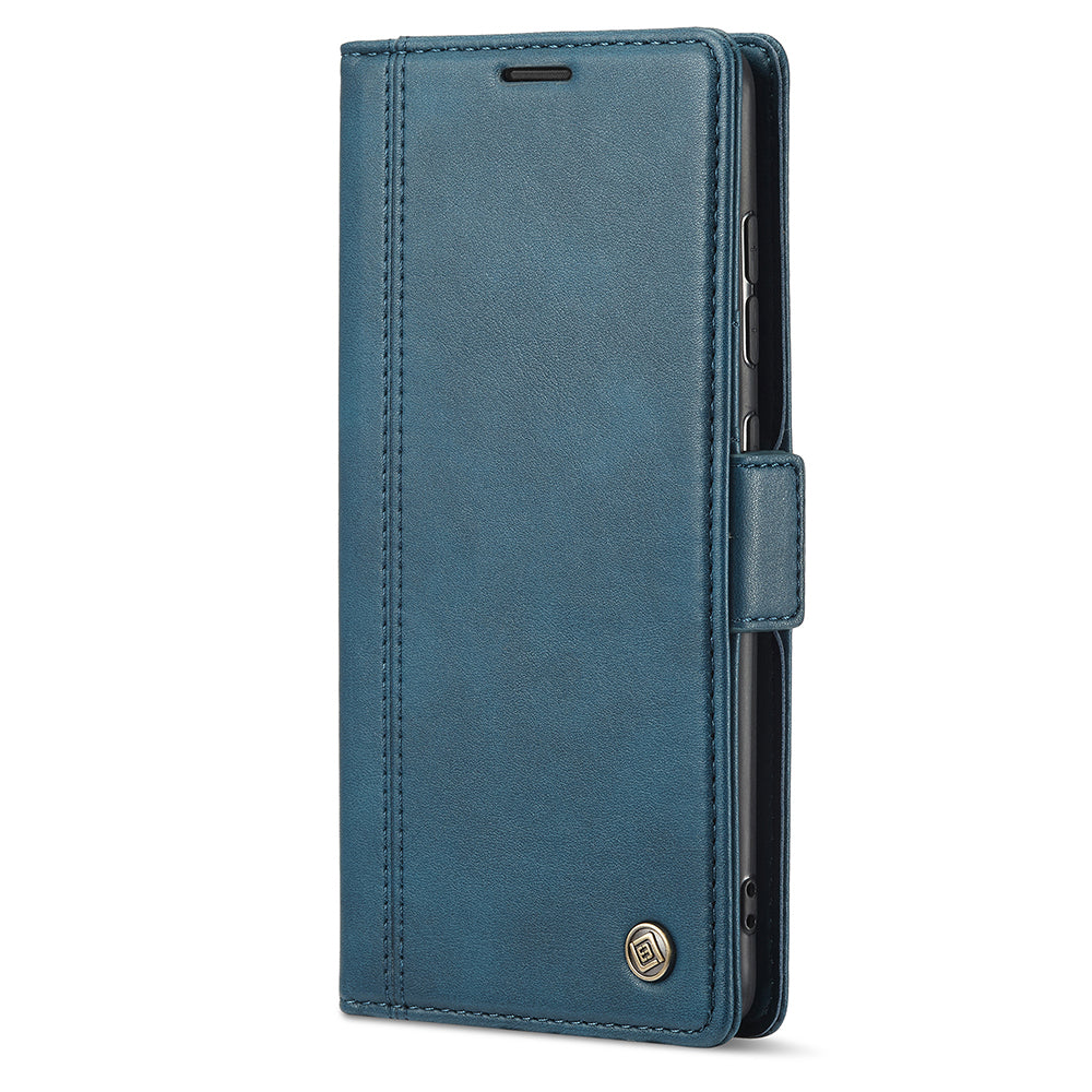 LC.IMEEKE Stand Feature PU Leather Wallet Case Flip Folio Cover with Card Slots and Magnetic Buckle for Samsung Galaxy S20 Plus - Blue