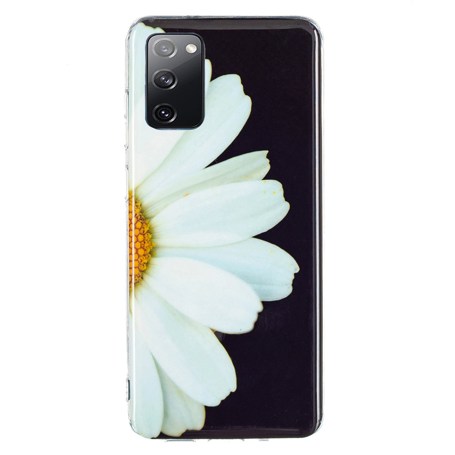 Luminous IMD TPU Phone Case Back Cover Shell for Samsung Galaxy S20 FE 2022/S20 FE 4G/S20 FE 5G/S20 Lite - Daisy Flower