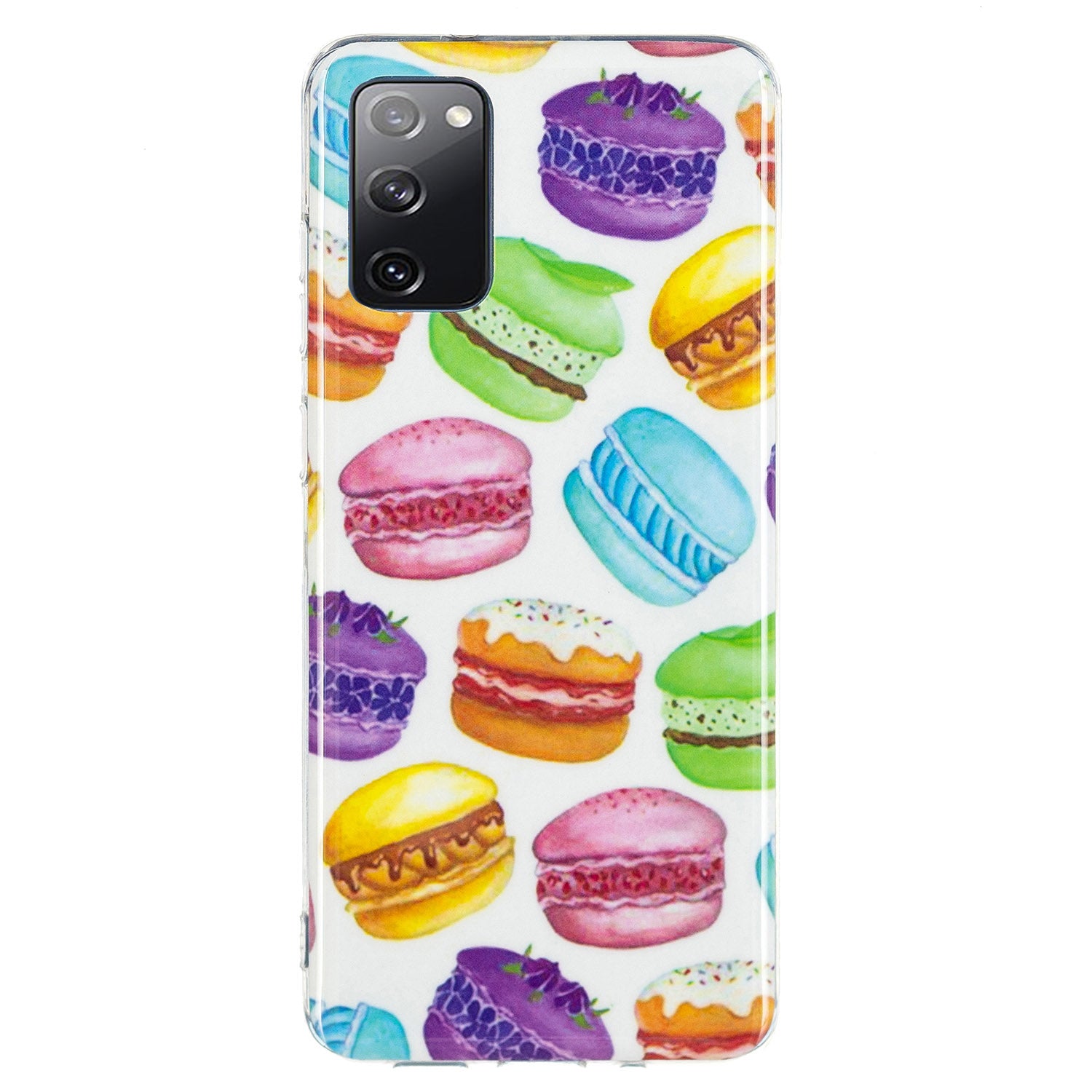 Luminous IMD TPU Phone Case Back Cover Shell for Samsung Galaxy S20 FE 2022/S20 FE 4G/S20 FE 5G/S20 Lite - Hamburger