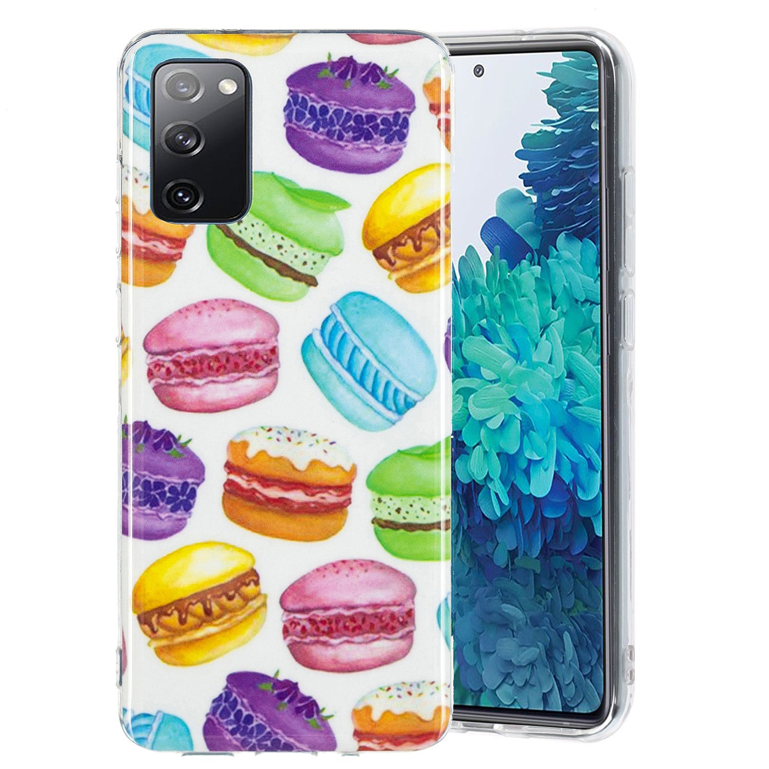 Luminous IMD TPU Phone Case Back Cover Shell for Samsung Galaxy S20 FE 2022/S20 FE 4G/S20 FE 5G/S20 Lite - Hamburger