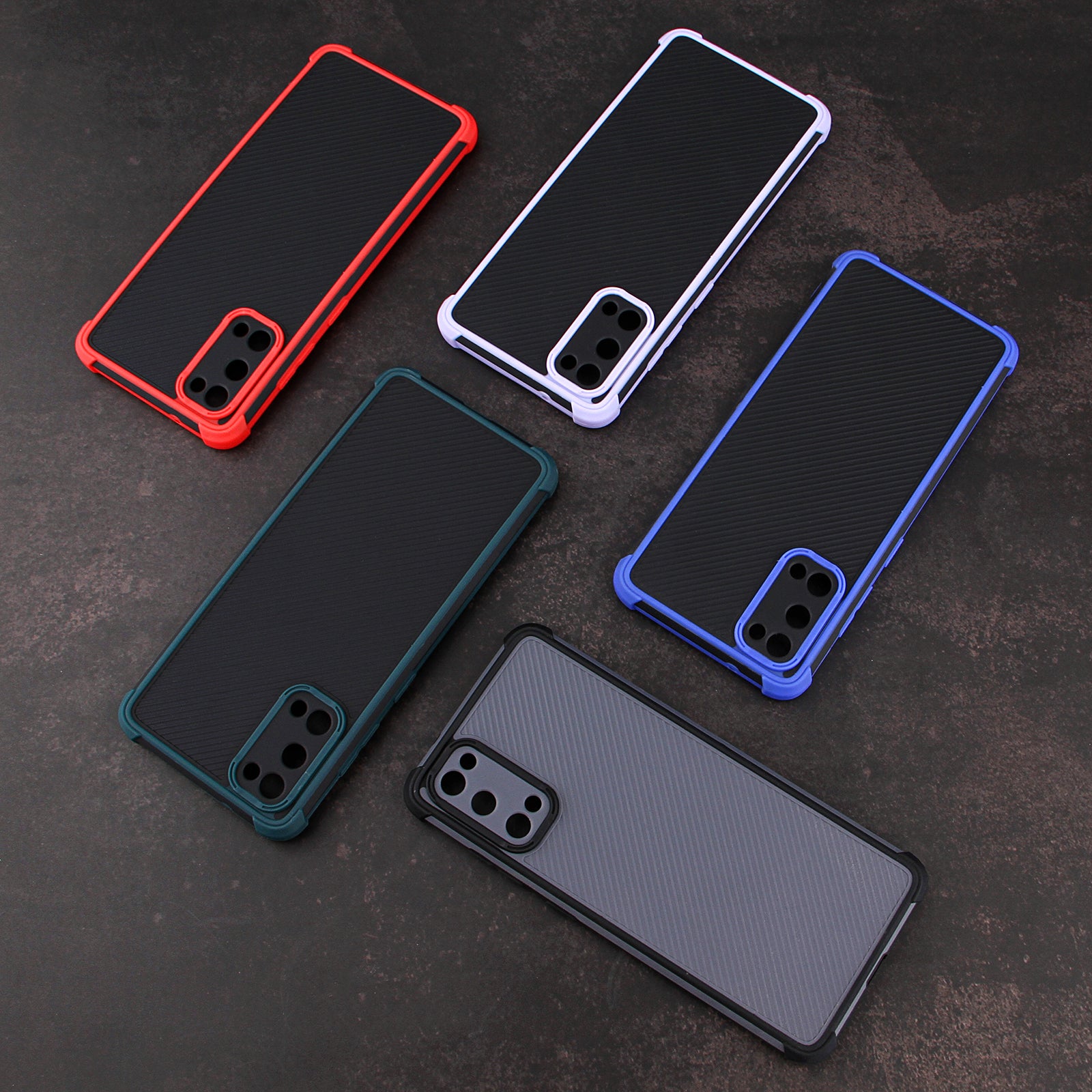 Dual-Color Heavy Duty Defender Shockproof PVC + TPU Hybrid Drop Protective Cover for Samsung Galaxy S20 4G/S20 5G - Black