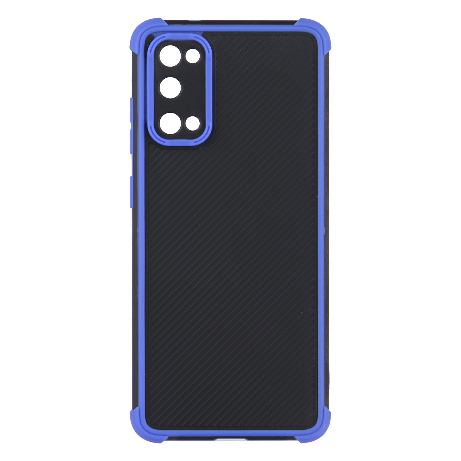 Dual-Color Heavy Duty Defender Shockproof PVC + TPU Hybrid Drop Protective Cover for Samsung Galaxy S20 4G/S20 5G - Blue