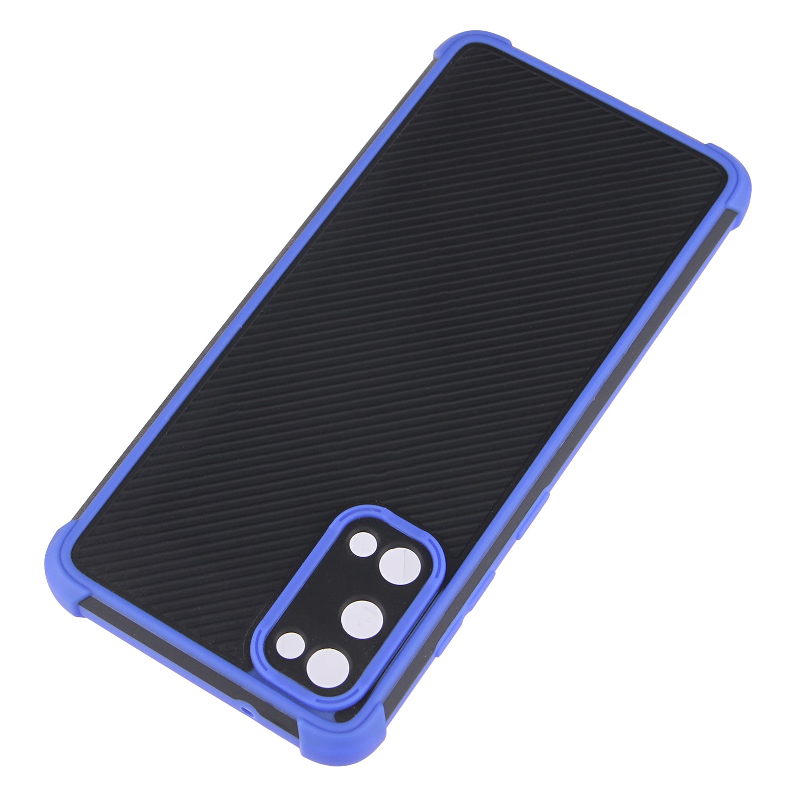 Dual-Color Heavy Duty Defender Shockproof PVC + TPU Hybrid Drop Protective Cover for Samsung Galaxy S20 4G/S20 5G - Blue