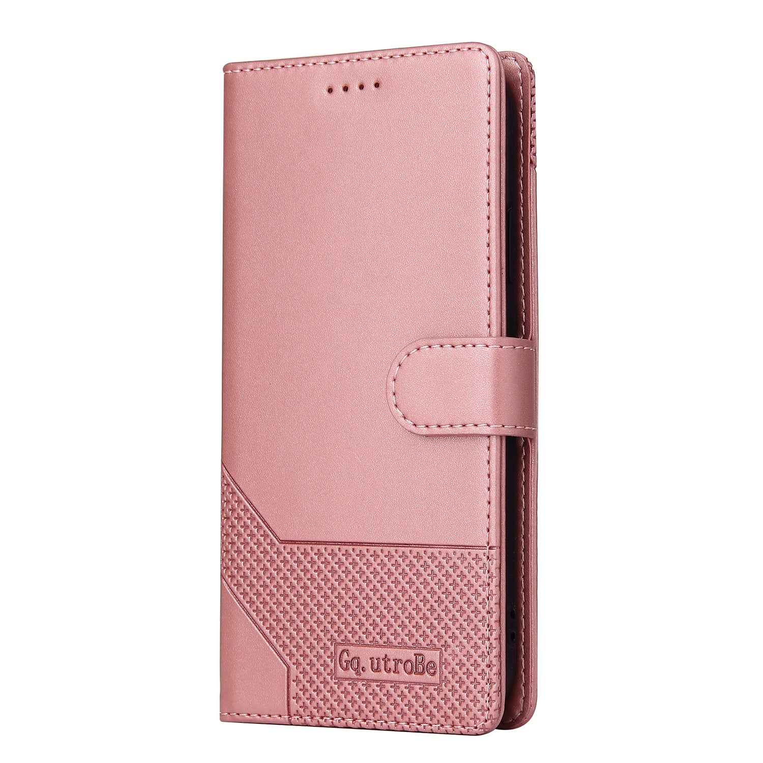 GQ.UTROBE 009 Series Multi-function Card Slot Phone Cover Leather Wallet Phone Case with Stand for Samsung Galaxy S20 FE 2022/S20 FE 4G/S20 FE 5G/S20 Lite - Rose Gold