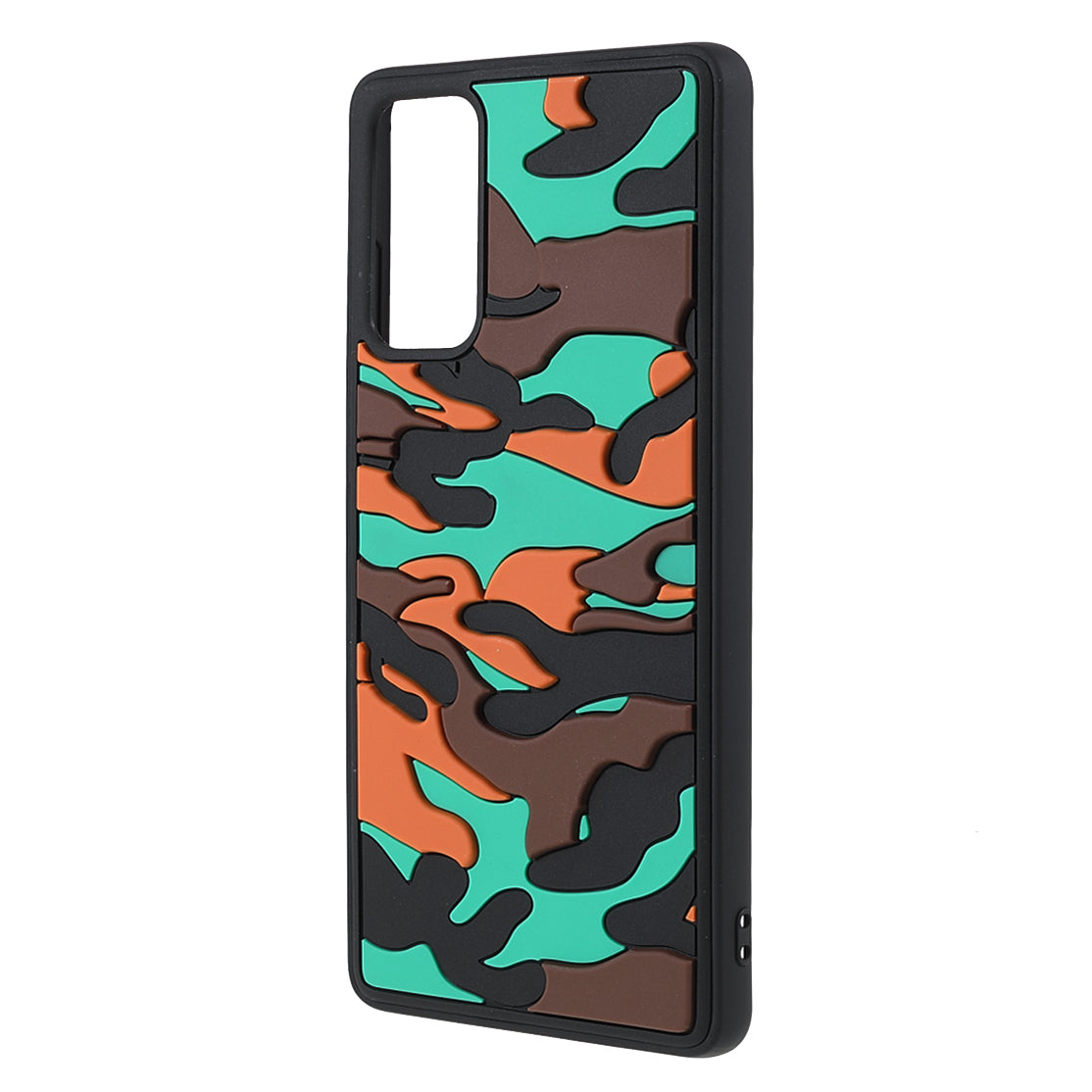 Stylish Rugged Camouflage Pattern Anti-fall TPU Phone Cover Case for Samsung Galaxy S20 FE/S20 FE 5G/S20 Lite/S20 FE 2022 - Orange