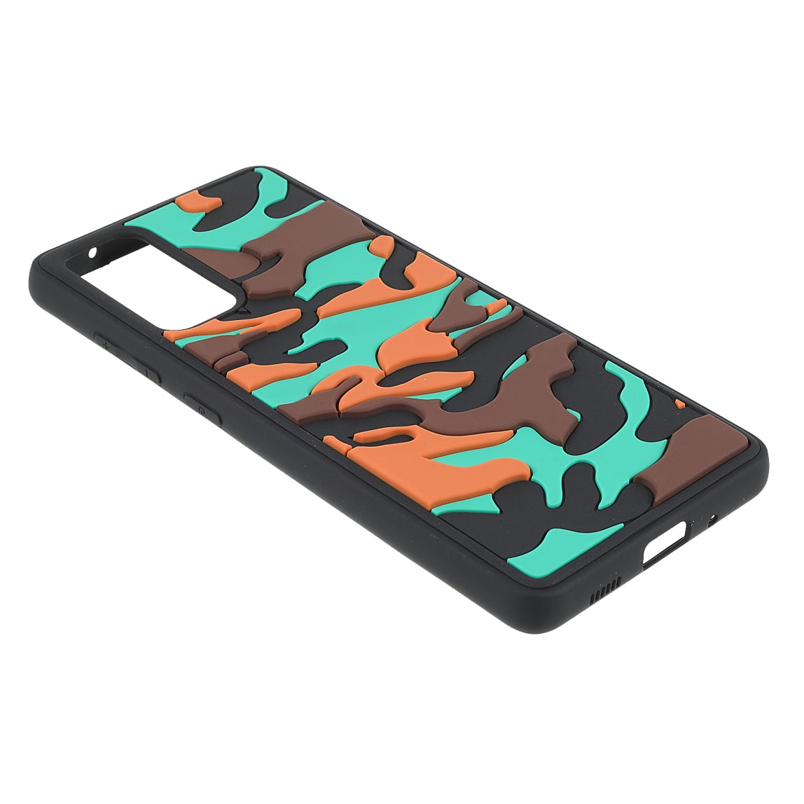 Stylish Rugged Camouflage Pattern Anti-fall TPU Phone Cover Case for Samsung Galaxy S20 FE/S20 FE 5G/S20 Lite/S20 FE 2022 - Orange