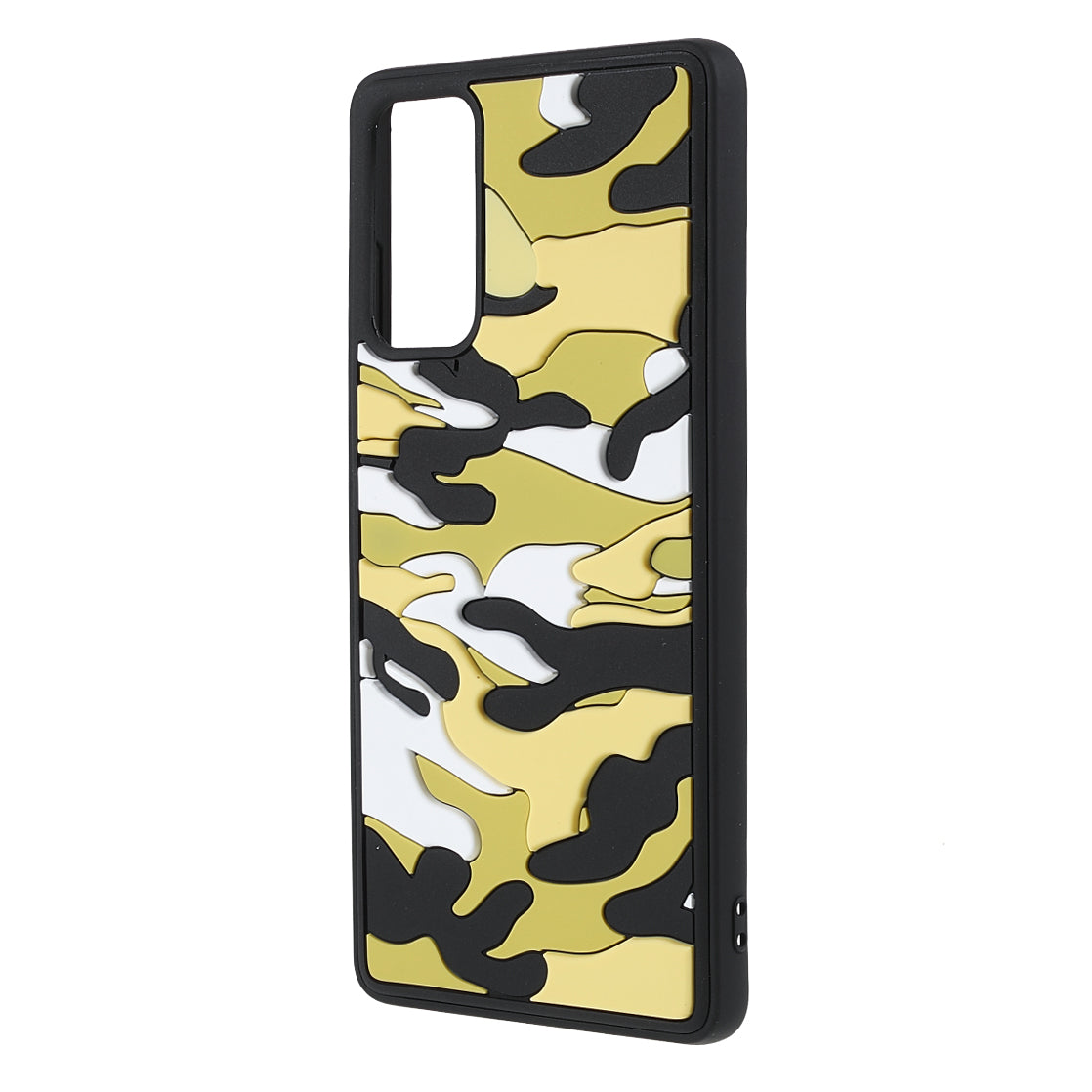 Stylish Rugged Camouflage Pattern Anti-fall TPU Phone Cover Case for Samsung Galaxy S20 FE/S20 FE 5G/S20 Lite/S20 FE 2022 - Yellow