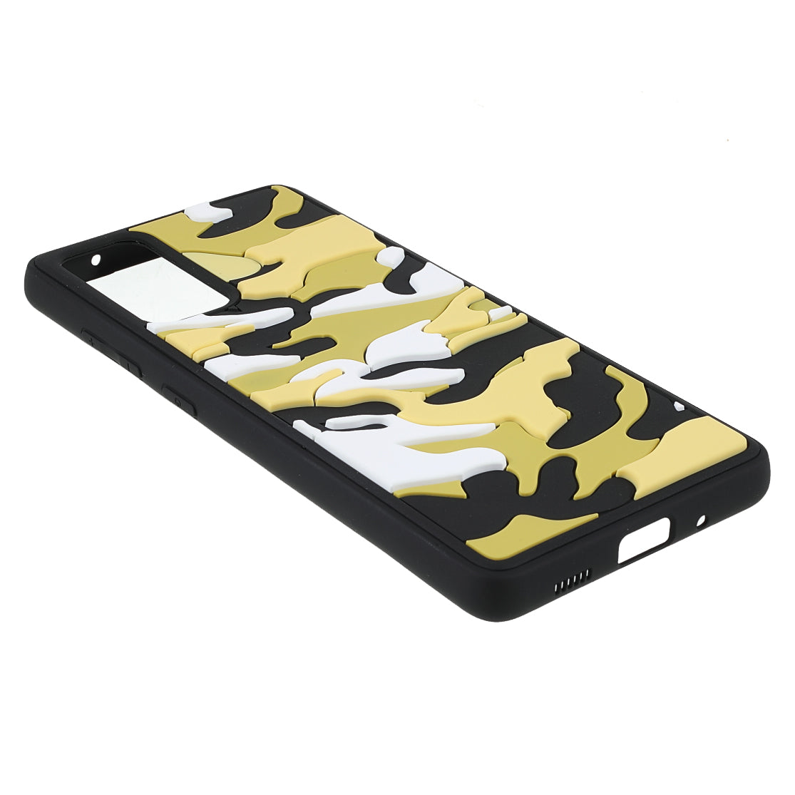 Stylish Rugged Camouflage Pattern Anti-fall TPU Phone Cover Case for Samsung Galaxy S20 FE/S20 FE 5G/S20 Lite/S20 FE 2022 - Yellow