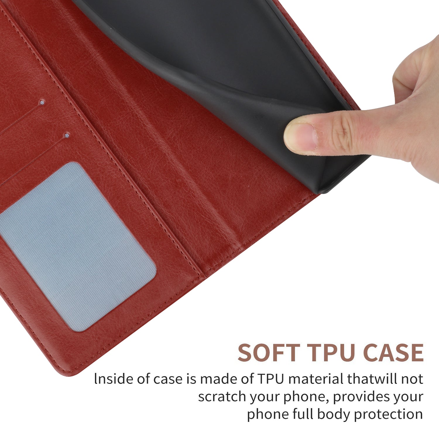 Y-shaped Line Imprinting Shock-absorbed PU Leather Phone Wallet Shell Stand Cover for Samsung Galaxy S20 Plus 4G/5G - Wine Red