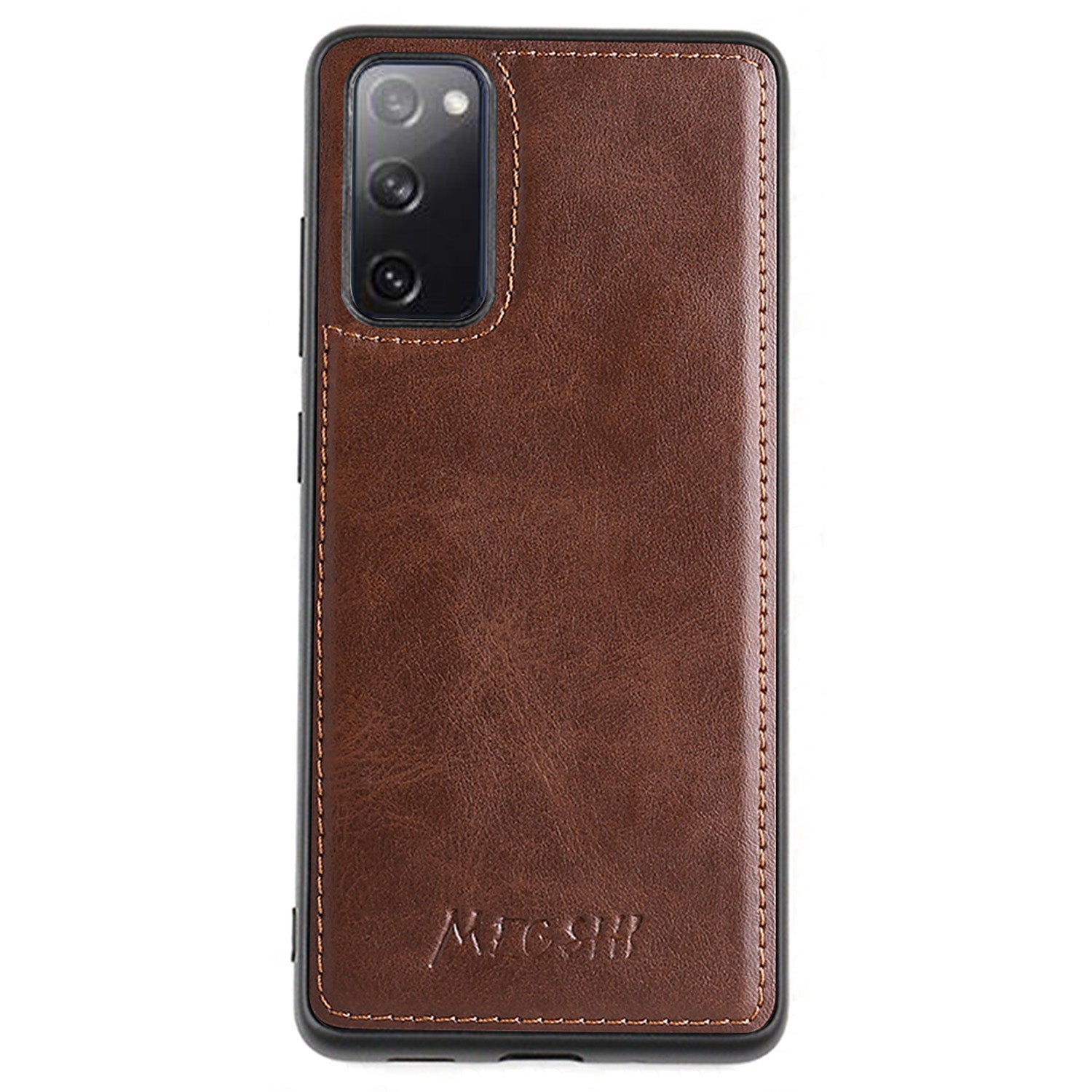 MEGSHI 020 Series Scratch-resistant Magnetic Detachable Design Shockproof PU Leather TPU Wallet Cover Shoulder Bag for Samsung Galaxy S20 FE 2022/S20 FE/S20 FE 5G/S20 Lite - Brown