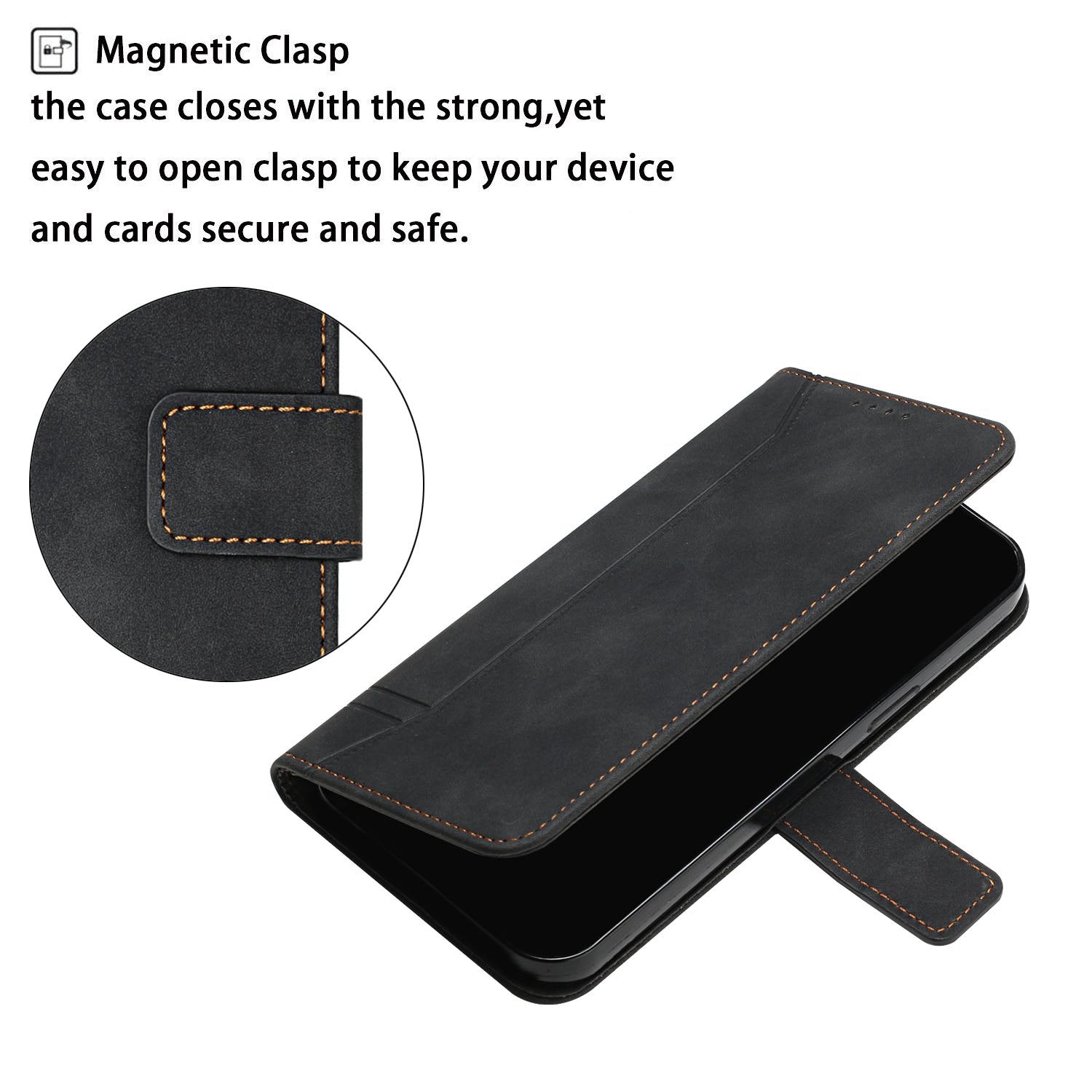 003 Series Heart Shape Imprinted Skin-touch Leather Wallet Stand Magnetic Flip Phone Cover with Strap for Samsung Galaxy S20 Plus 4G / 5G - Black