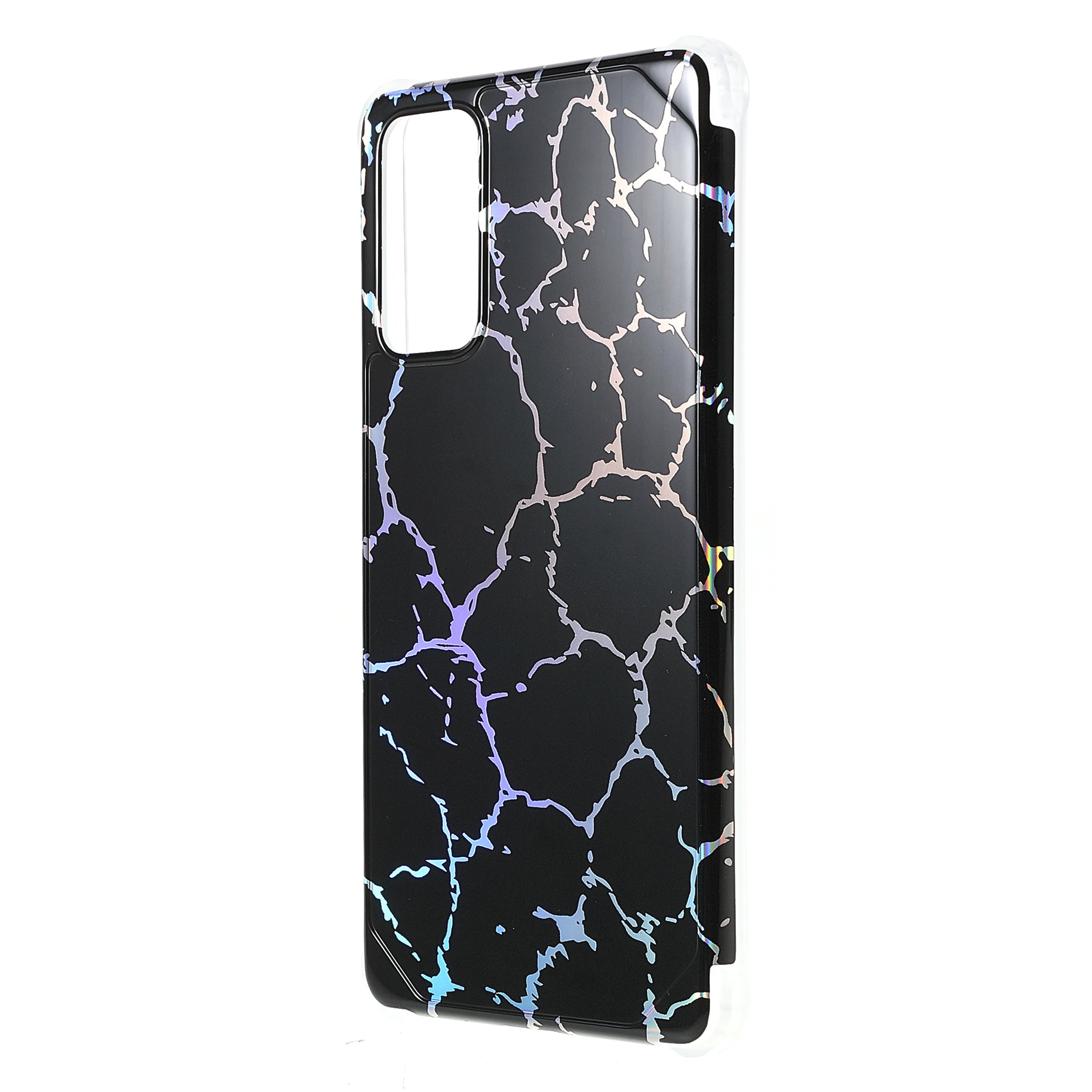 Laser Marble IMD TPU + PC Fall Protection Mobile Phone Case Cover for Samsung Galaxy S20 FE 2022/S20 FE/S20 FE 5G/S20 Lite - CF1