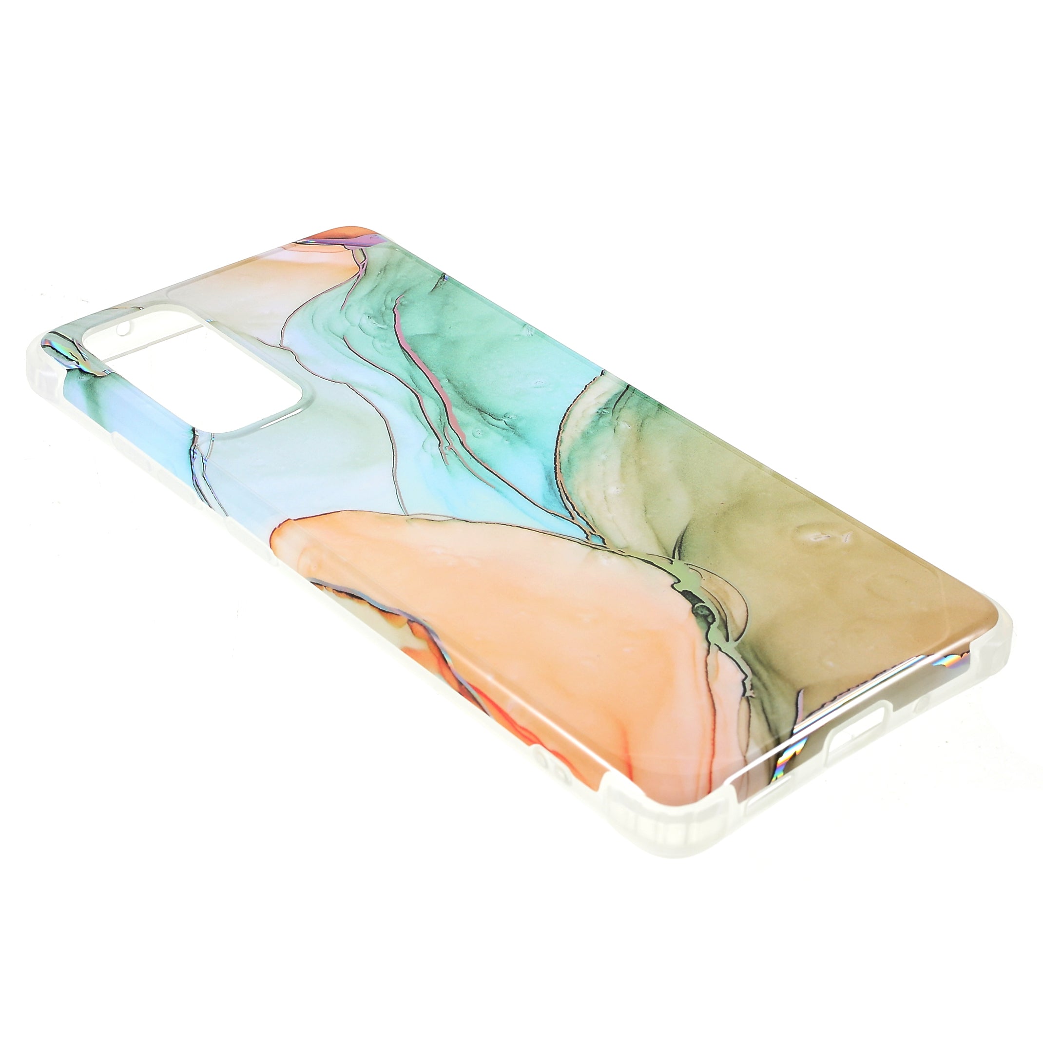 Laser Marble IMD TPU + PC Fall Protection Mobile Phone Case Cover for Samsung Galaxy S20 FE 2022/S20 FE/S20 FE 5G/S20 Lite - CF5