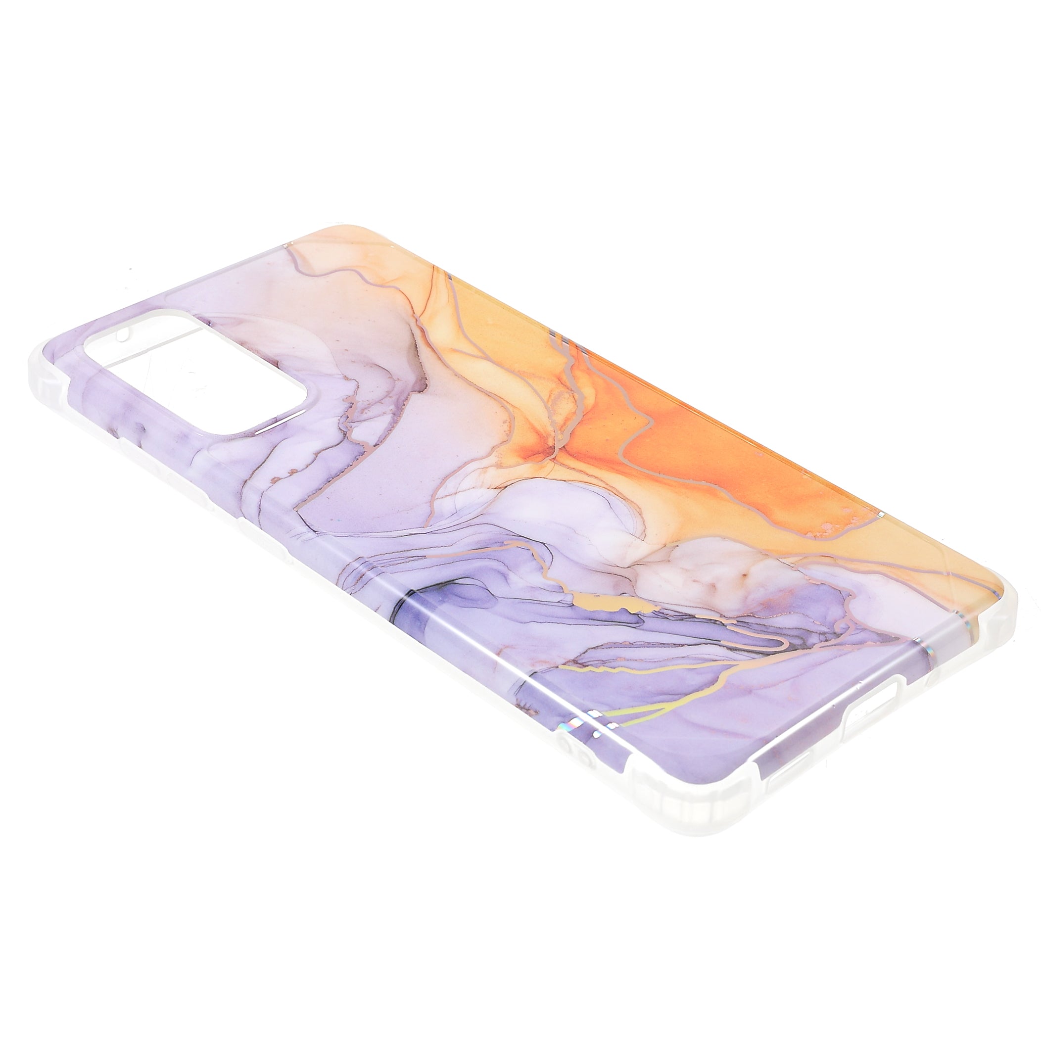 Laser Marble IMD TPU + PC Fall Protection Mobile Phone Case Cover for Samsung Galaxy S20 FE 2022/S20 FE/S20 FE 5G/S20 Lite - CF4