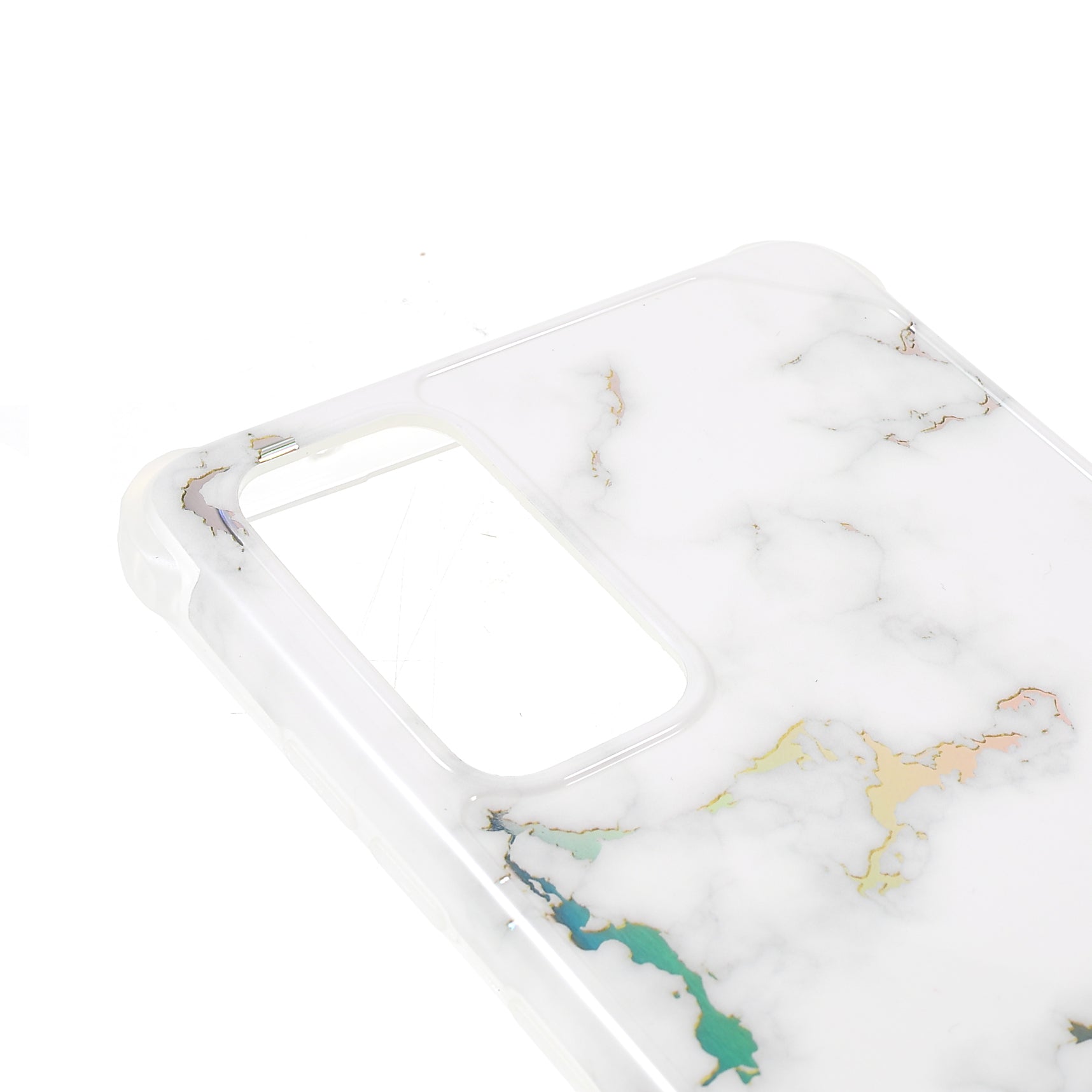 Laser Marble IMD TPU + PC Fall Protection Mobile Phone Case Cover for Samsung Galaxy S20 FE 2022/S20 FE/S20 FE 5G/S20 Lite - CF2