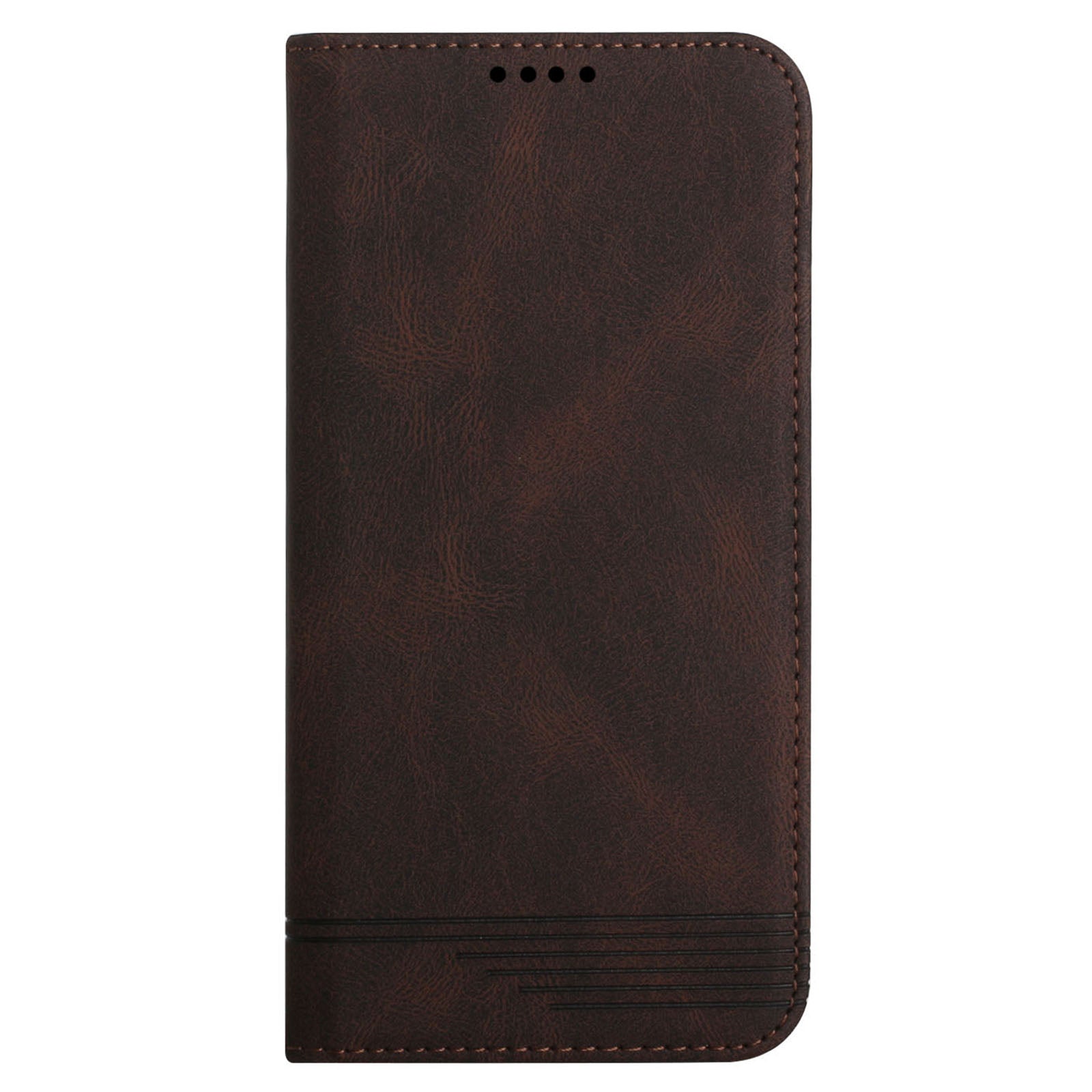 Foldable Stand Magnetic Auto Closure Leather Phone Case with Wallet for Samsung Galaxy S20 FE 2022/S20 FE/S20 FE 5G/S20 Lite - Brown