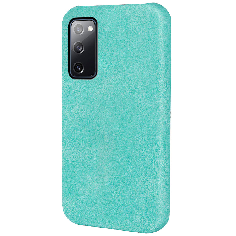 Fall Protection PU Leather + PC Protective Phone Cover Case for Samsung Galaxy S20 FE 2022/S20 FE/S20 FE 5G /S20 Fan Edition 5G/S20 Fan Edition 4G/S20 Lite - Matcha Green