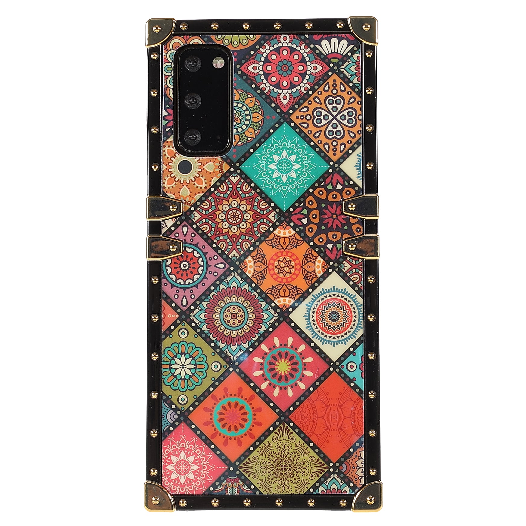 Pattern Printing Shockproof Phone Case Electroplating TPU Protective Cover for Samsung Galaxy S20 4G/S20 5G - National Style