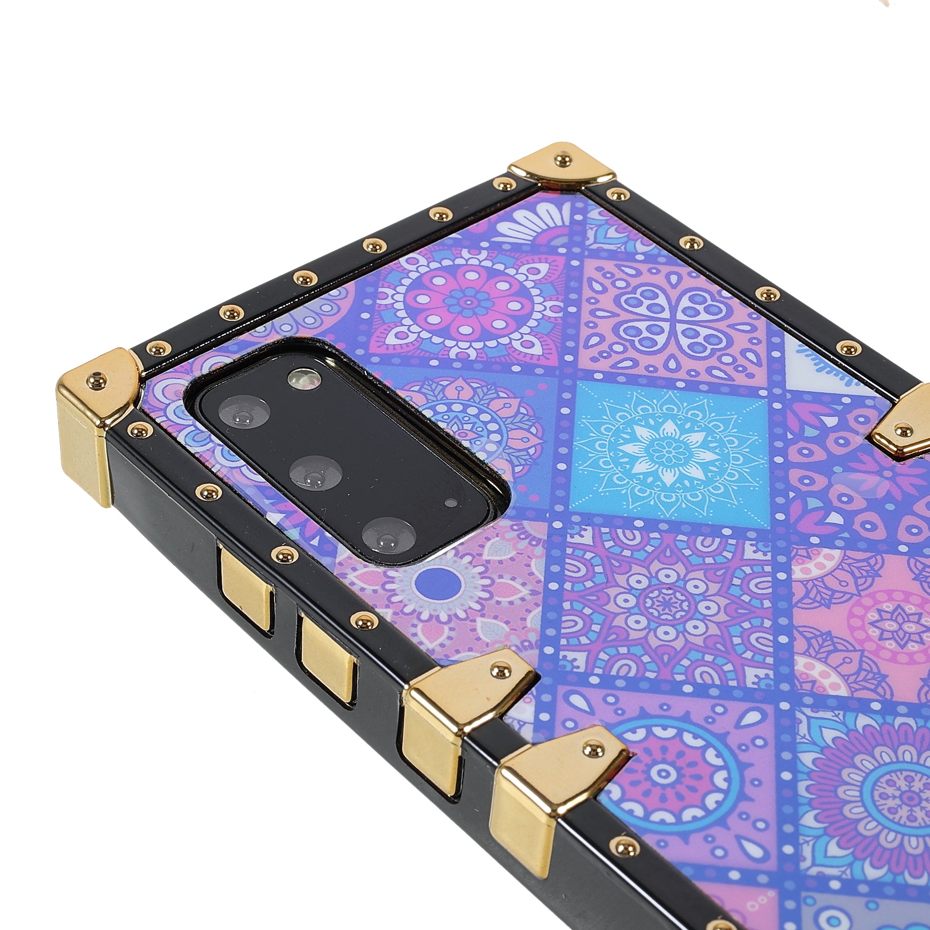 Pattern Printing Shockproof Phone Case Electroplating TPU Protective Cover for Samsung Galaxy S20 4G/S20 5G - National Style