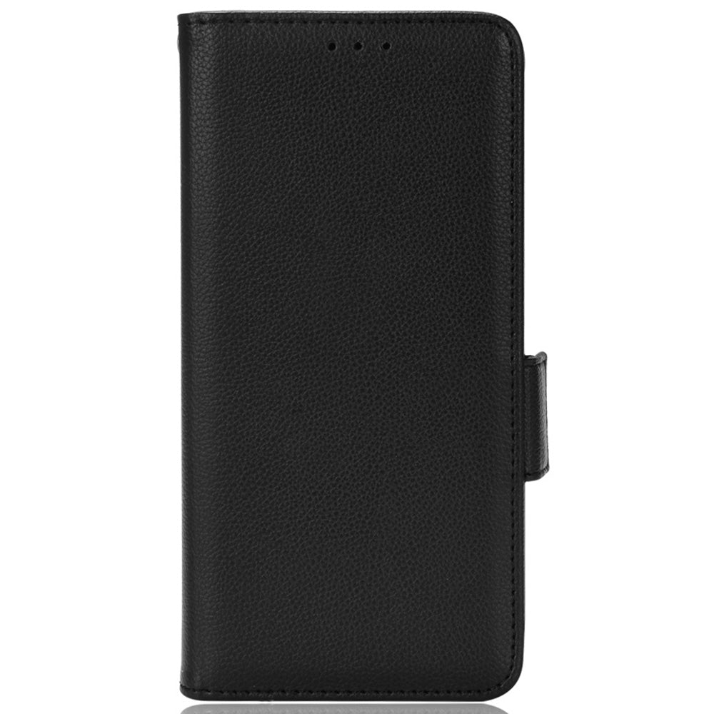 Wallet Stand Phone Leather Cover for Samsung Galaxy S20 Ultra, Litchi Texture Side Magnetic Clasp Case - Black