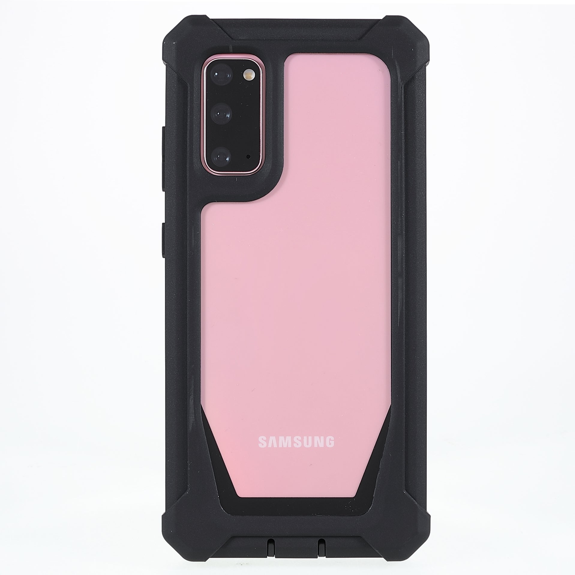 For Samsung Galaxy S20 4G/S20 5G Precise Cutout Shockproof Anti-drop Soft TPU Frame + Acrylic Back Detachable 2-in-1 Mobile Phone Case - Black