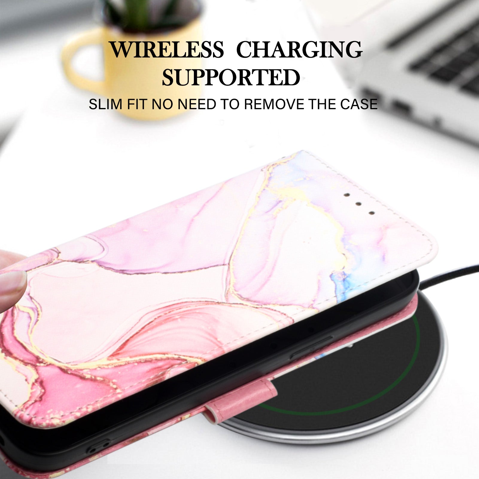 YB Pattern Printing Leather Series-5 for Samsung Galaxy S20 FE 2022/S20 FE 4G/S20 FE 5G/S20 Lite/S20 Fan Edition/S20 Fan Edition 5G Marble Pattern Leather Case Wallet Stand Phone Shell - Rose Gold LS005