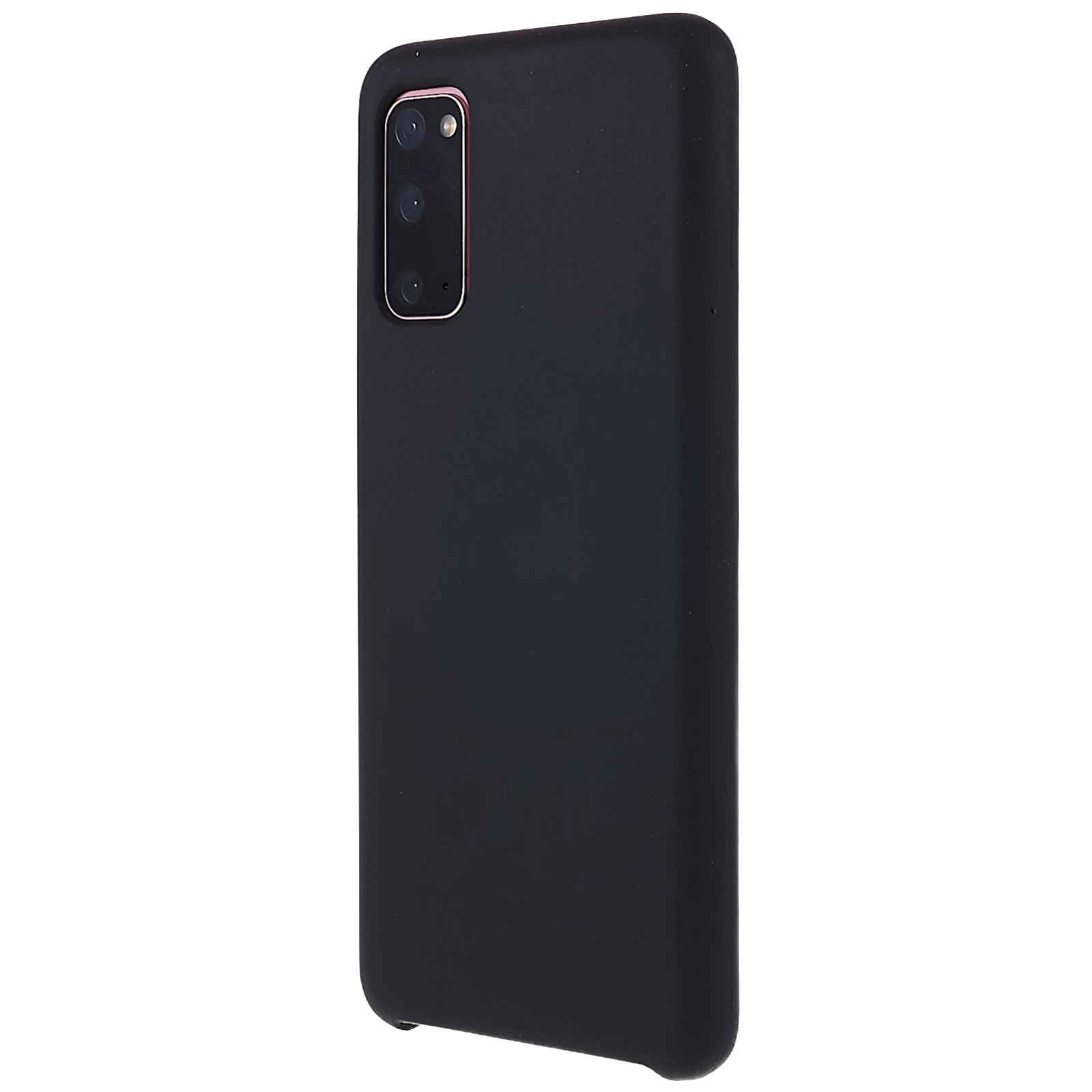 For Samsung Galaxy S20 5G/4G Premium Solid State Silicone Phone Case Mobile Phone Protector - Black