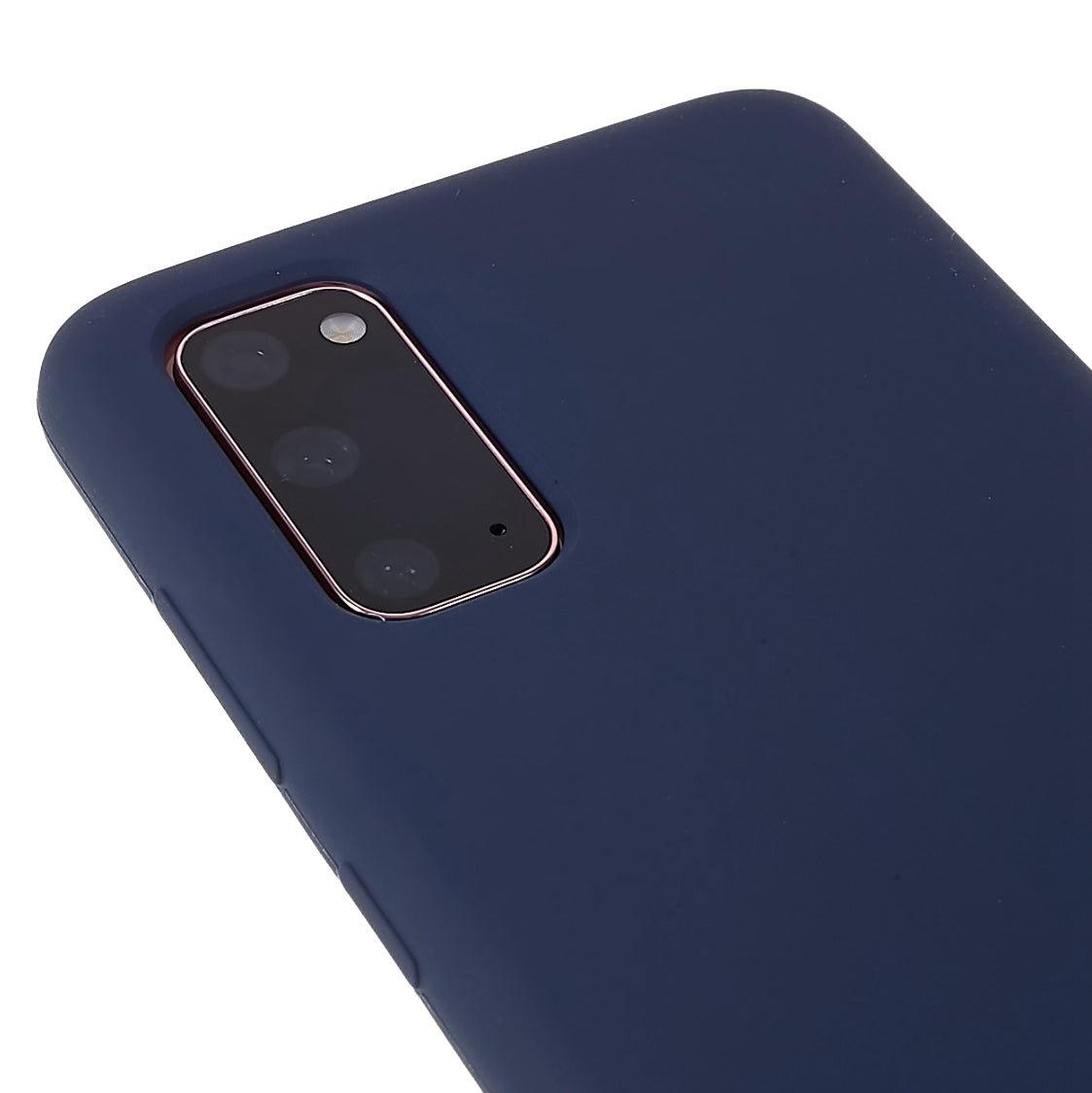 For Samsung Galaxy S20 5G/4G Premium Solid State Silicone Phone Case Mobile Phone Protector - Dark Blue