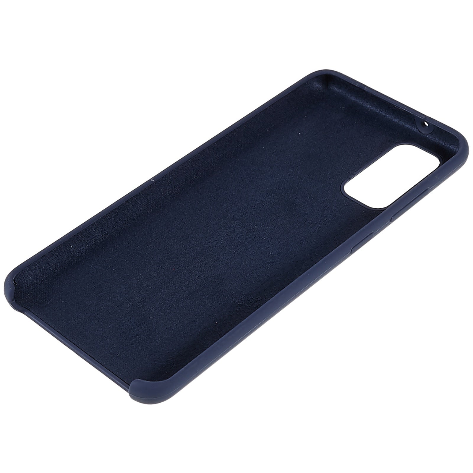 For Samsung Galaxy S20 5G/4G Premium Solid State Silicone Phone Case Mobile Phone Protector - Dark Blue