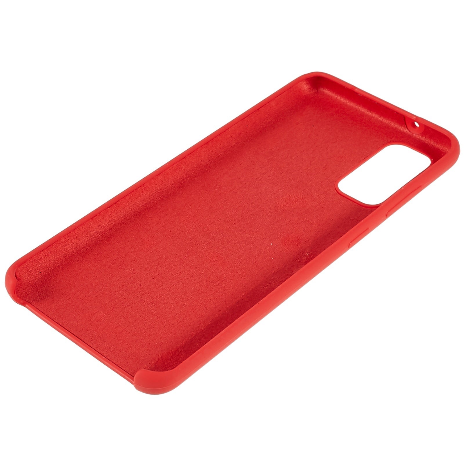 For Samsung Galaxy S20 5G/4G Premium Solid State Silicone Phone Case Mobile Phone Protector - Red