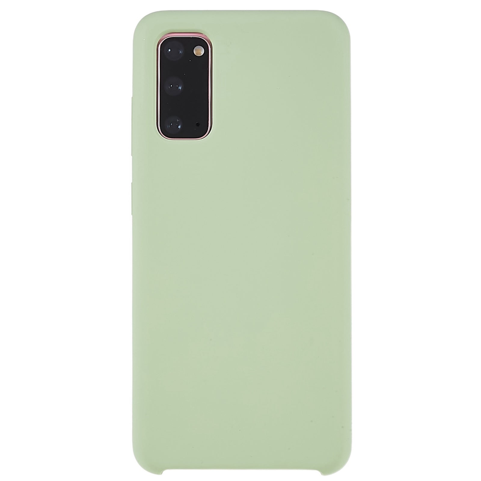 For Samsung Galaxy S20 5G/4G Premium Solid State Silicone Phone Case Mobile Phone Protector - Green