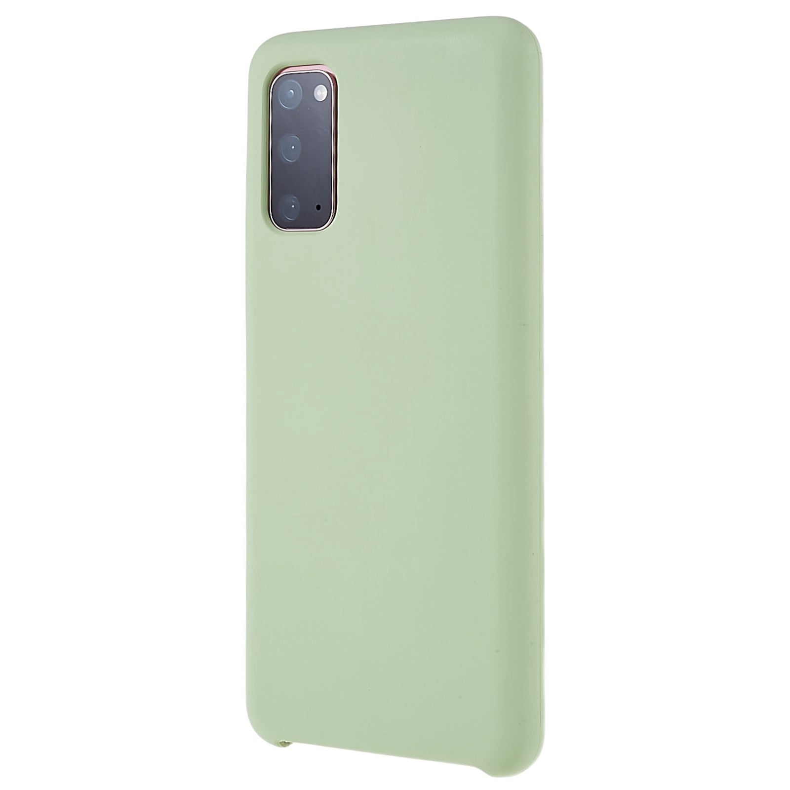 For Samsung Galaxy S20 5G/4G Premium Solid State Silicone Phone Case Mobile Phone Protector - Green