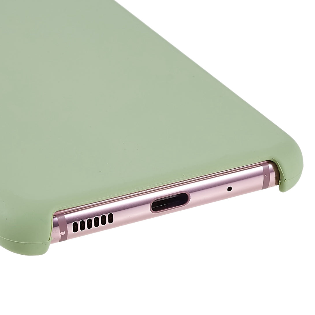 For Samsung Galaxy S20 5G/4G Premium Solid State Silicone Phone Case Mobile Phone Protector - Green