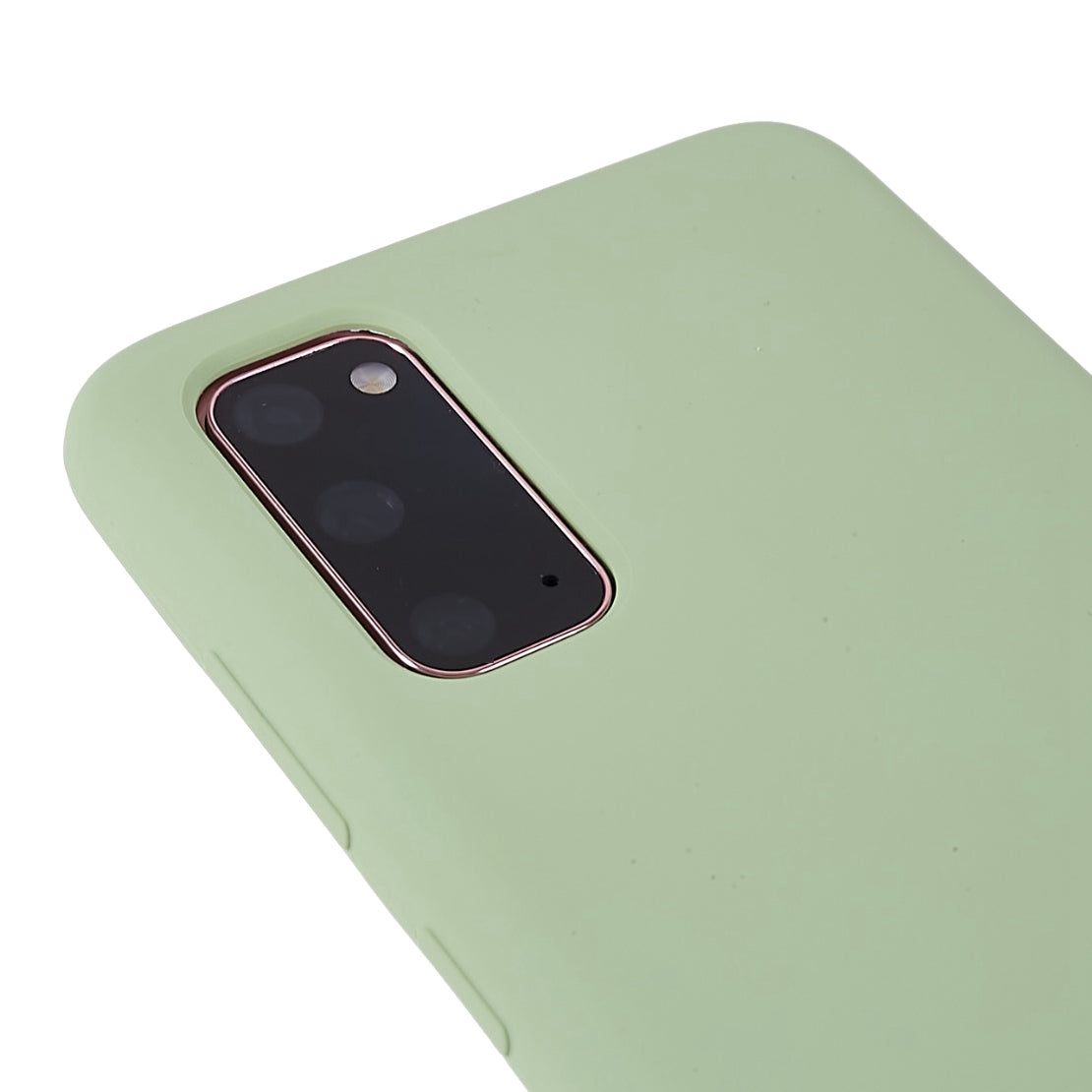 For Samsung Galaxy S20 5G/4G Premium Solid State Silicone Phone Case Mobile Phone Protector - Green