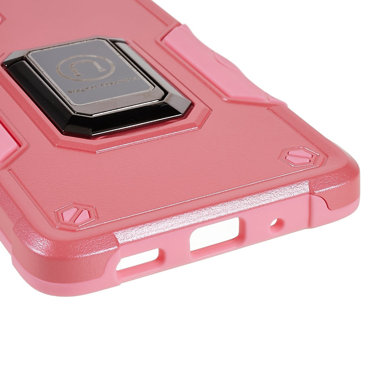 For Samsung Galaxy S20 FE 2022/S20 FE/S20 Fan Edition/S20 FE 5G/S20 Fan Edition 5G/S20 Lite Shockproof Soft TPU Hard PC Case with Ring Car Mount Kickstand - Pink