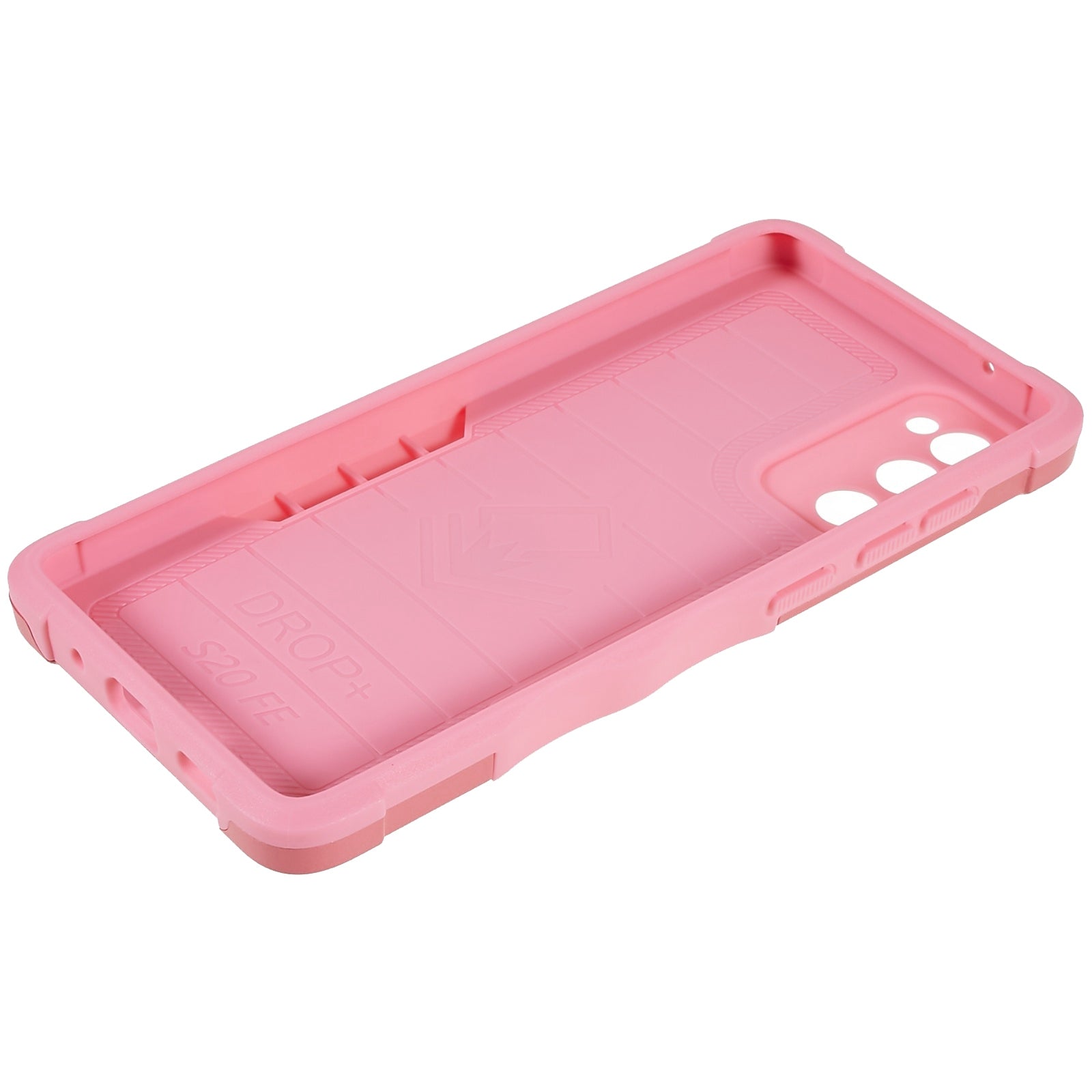 For Samsung Galaxy S20 FE 2022/S20 FE/S20 Fan Edition/S20 FE 5G/S20 Fan Edition 5G/S20 Lite Shockproof Soft TPU Hard PC Case with Ring Car Mount Kickstand - Pink