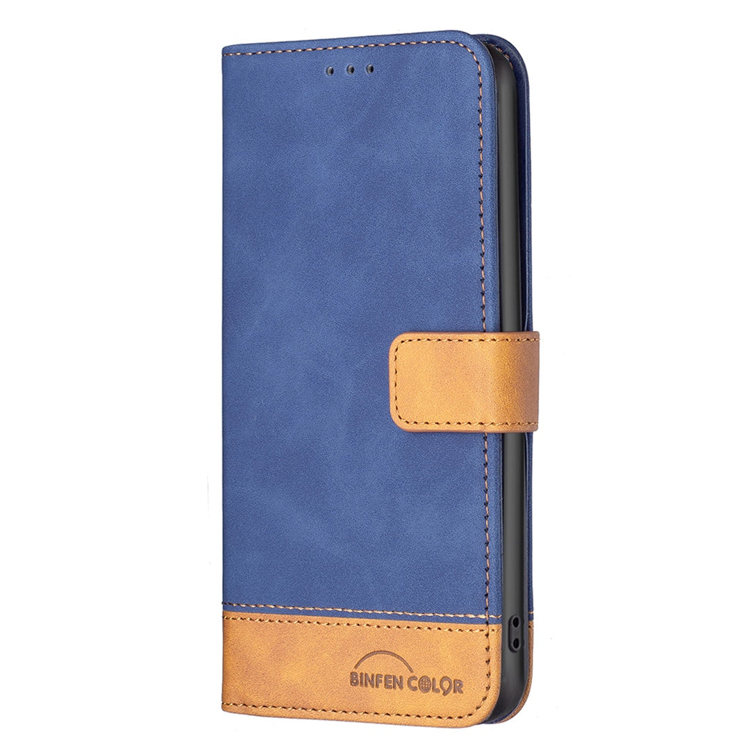 BINFEN COLOR BF Leather Case Series-7 for Samsung Galaxy S20 4G/5G, Wallet Design Style 11 Matte Surface PU Leather Well-protected Case with Stand - Blue