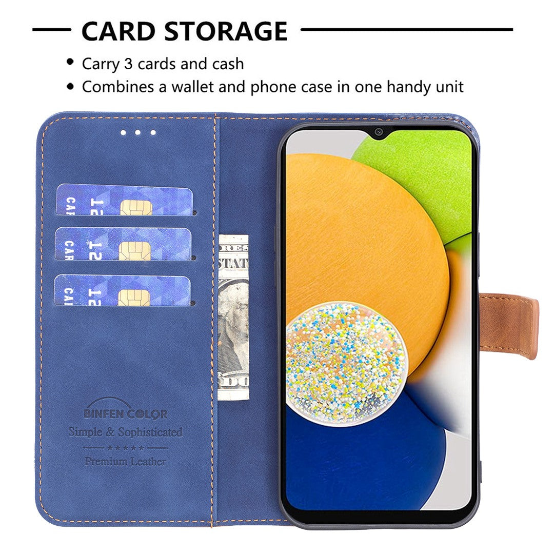 BINFEN COLOR BF Leather Case Series-7 for Samsung Galaxy S20 Plus 4G/5G, Style 11 Matte Surface Anti-fingerprint Wallet Function PU Leather Phone Case with Stand - Blue