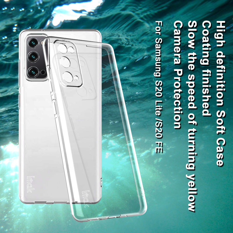 IMAK UX-10 Series for Samsung Galaxy S20 FE 2022/S20 Lite 4G/S20 FE 4G/5G Clear Mobile Phone Case Soft TPU Wear-resistant Protective Cover