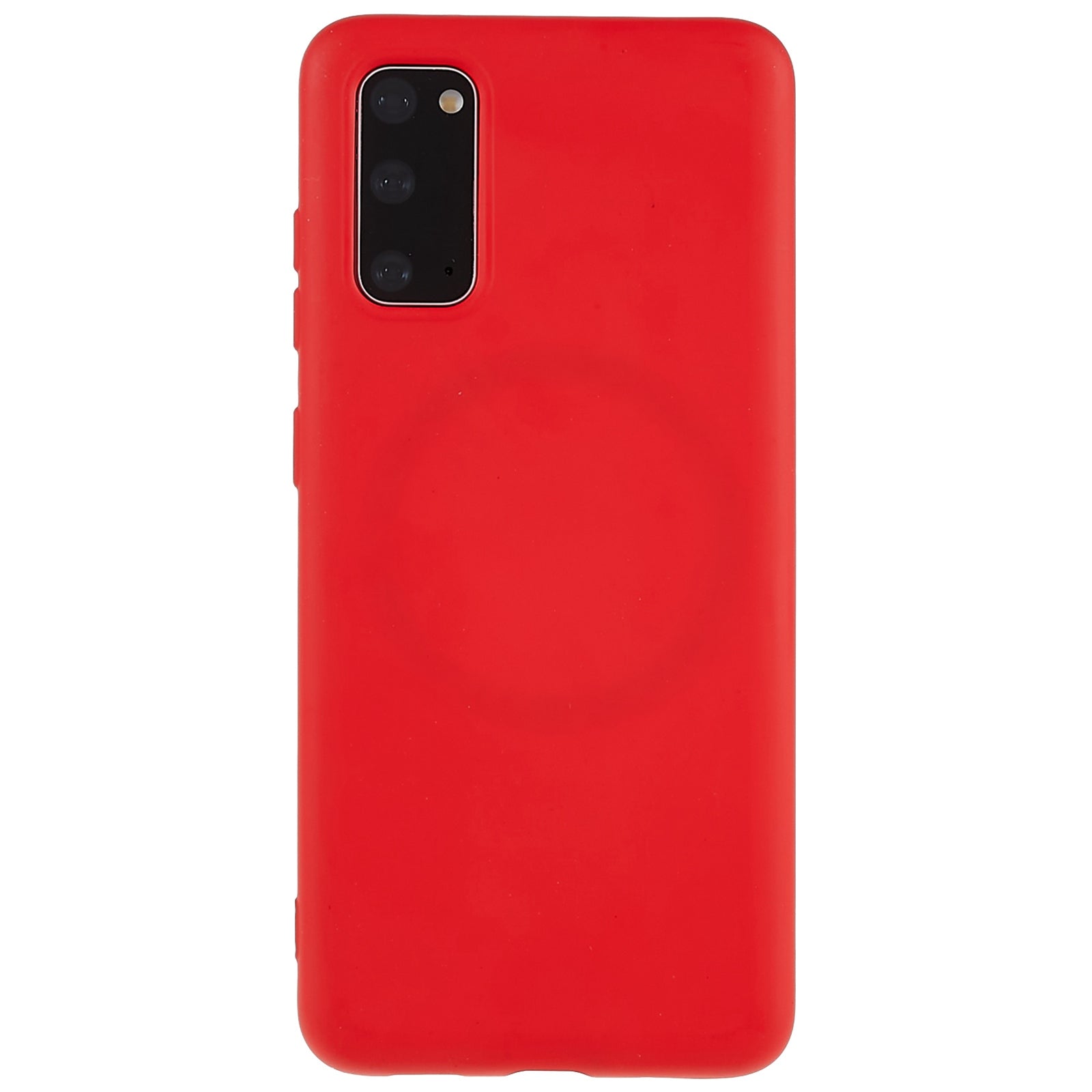 Liquid Series for Samsung Galaxy S20 4G / 5G Magnetic Case Liquid Silicone Soft TPU Scratch Resistant Cover - Red