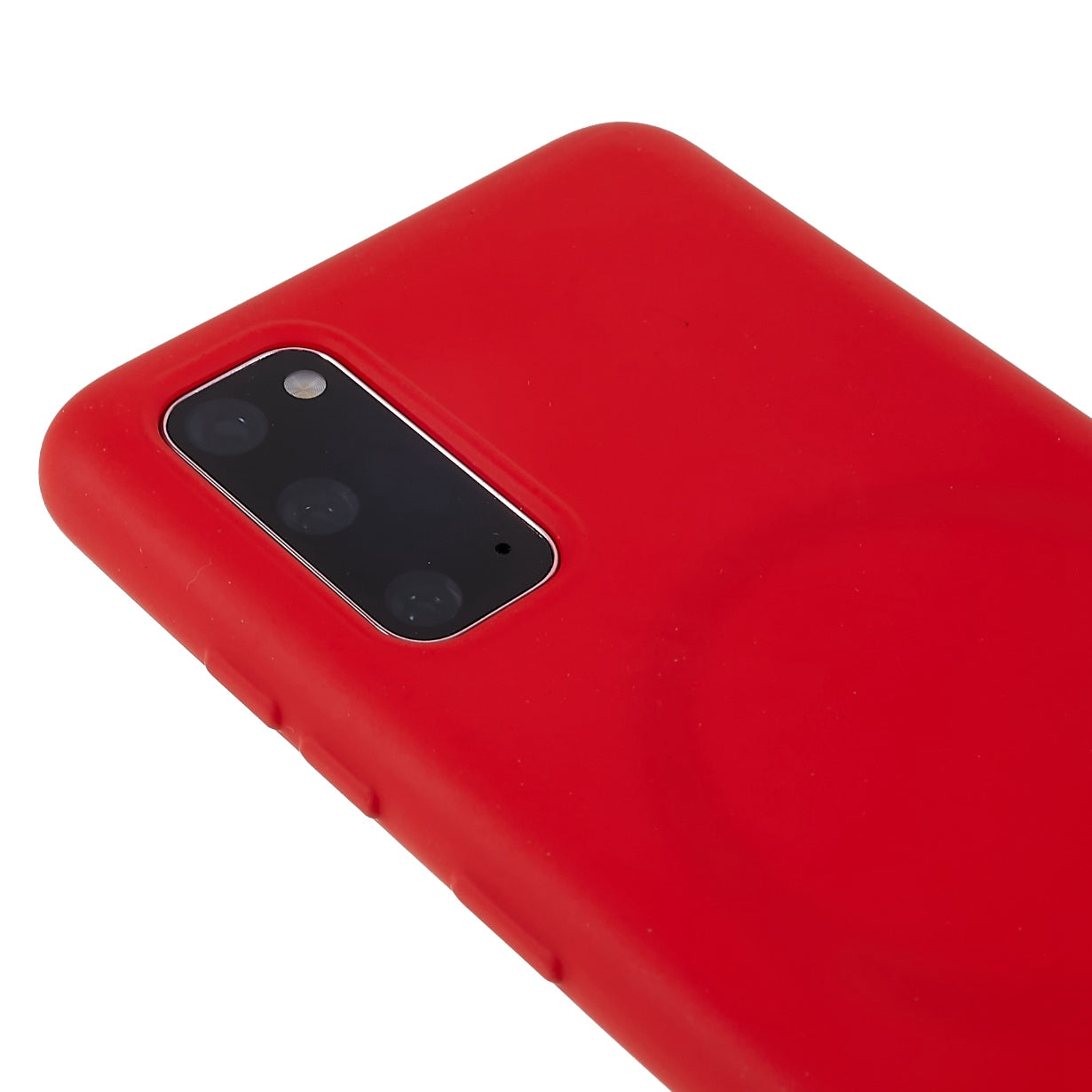 Liquid Series for Samsung Galaxy S20 4G / 5G Magnetic Case Liquid Silicone Soft TPU Scratch Resistant Cover - Red