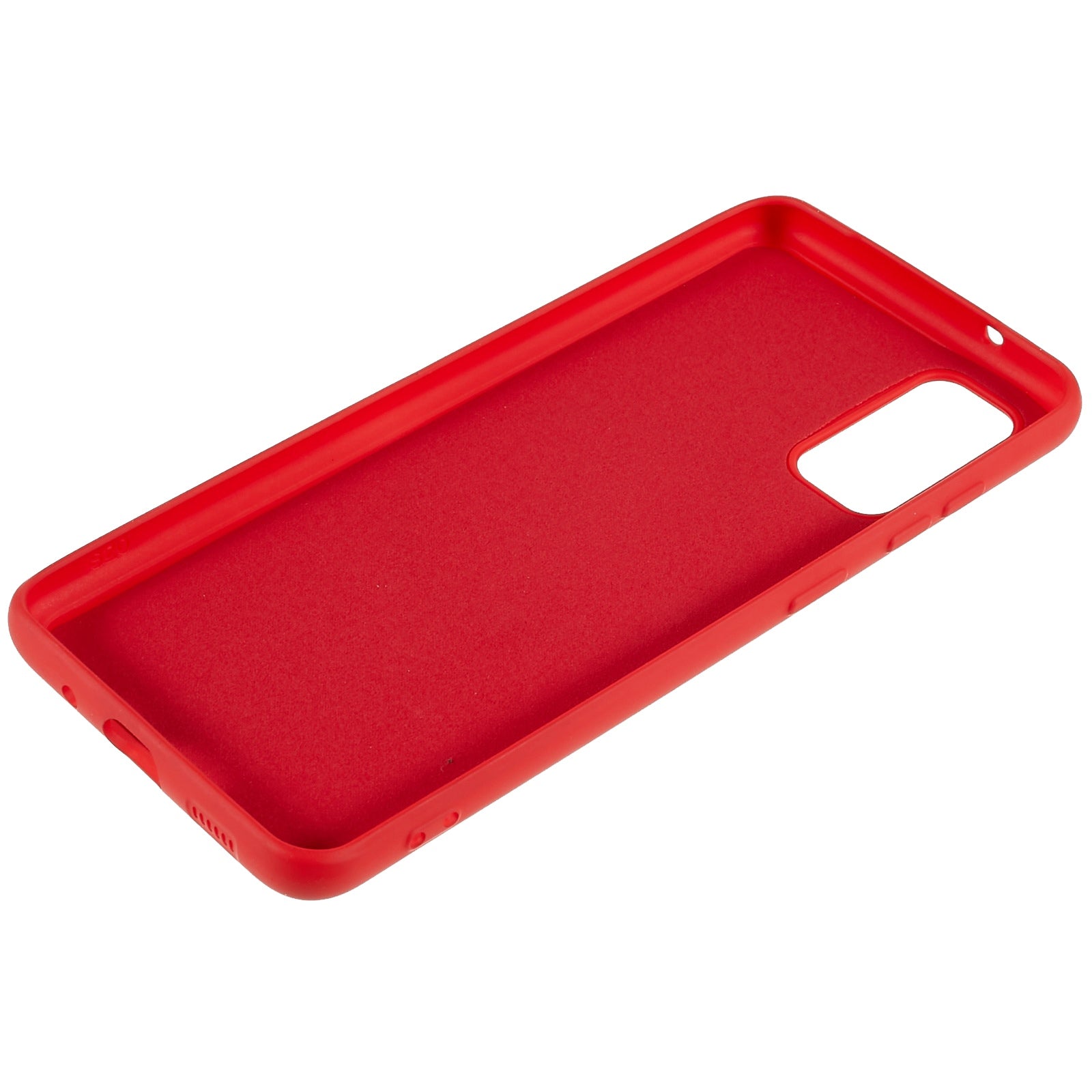 Liquid Series for Samsung Galaxy S20 4G / 5G Magnetic Case Liquid Silicone Soft TPU Scratch Resistant Cover - Red