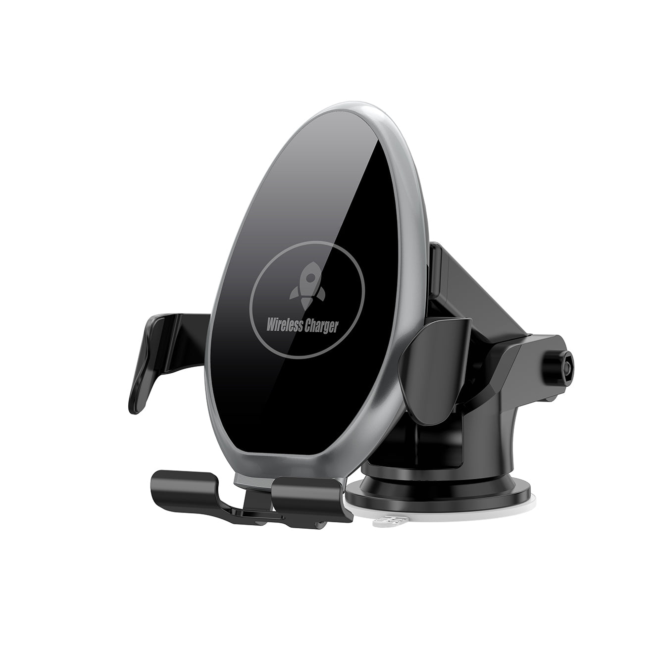 Wireless Car Charger Mount Fast Charging Suction Cup Mount Phone Holder