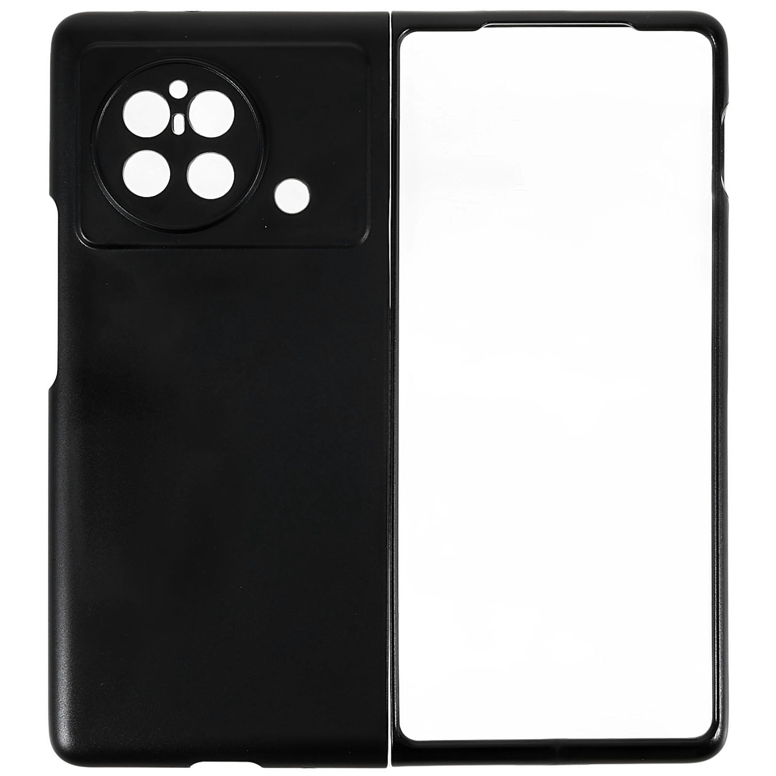 Phone Case for vivo X Fold, Anti-scratch Hard PC Back Cover - Black