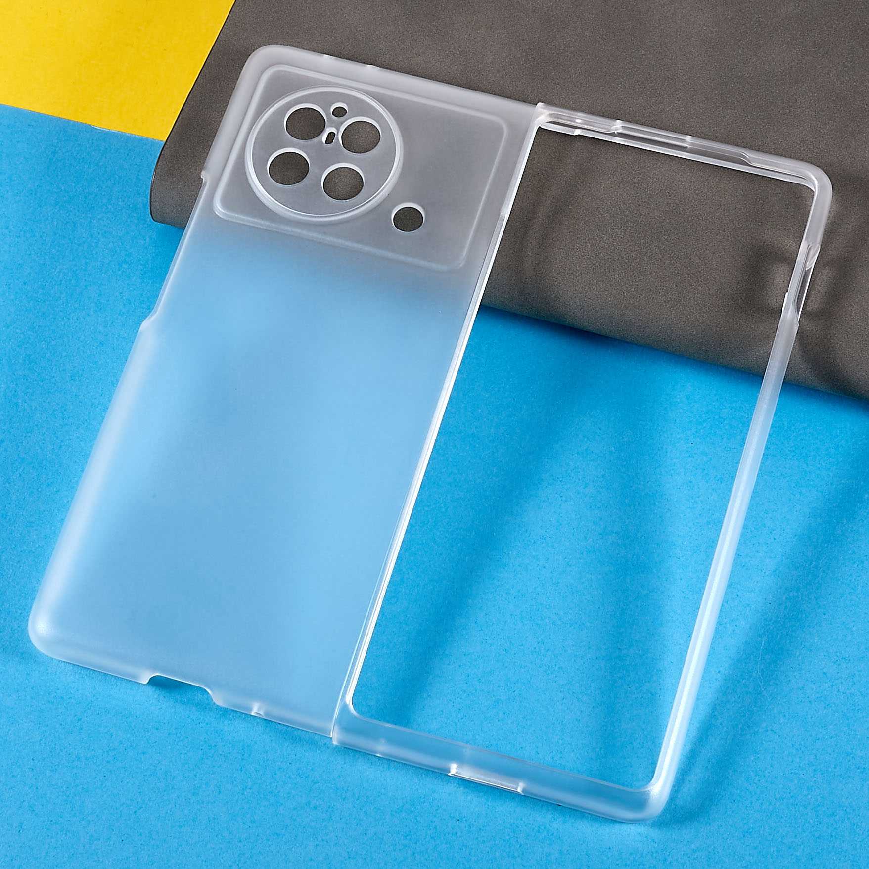 Phone Case for vivo X Fold, Anti-scratch Hard PC Back Cover - Transparent