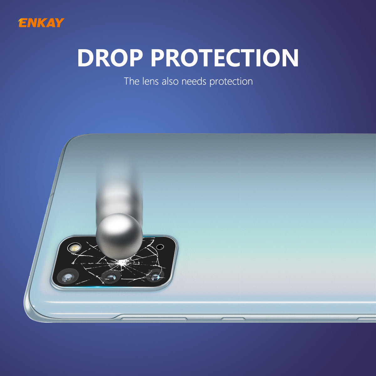 ENKAY HAT PRINCE 0.2mm 9H 2.15D Tempered Glass Camera Lens Protectors [Arc Edge] for Samsung Galaxy S20 Plus