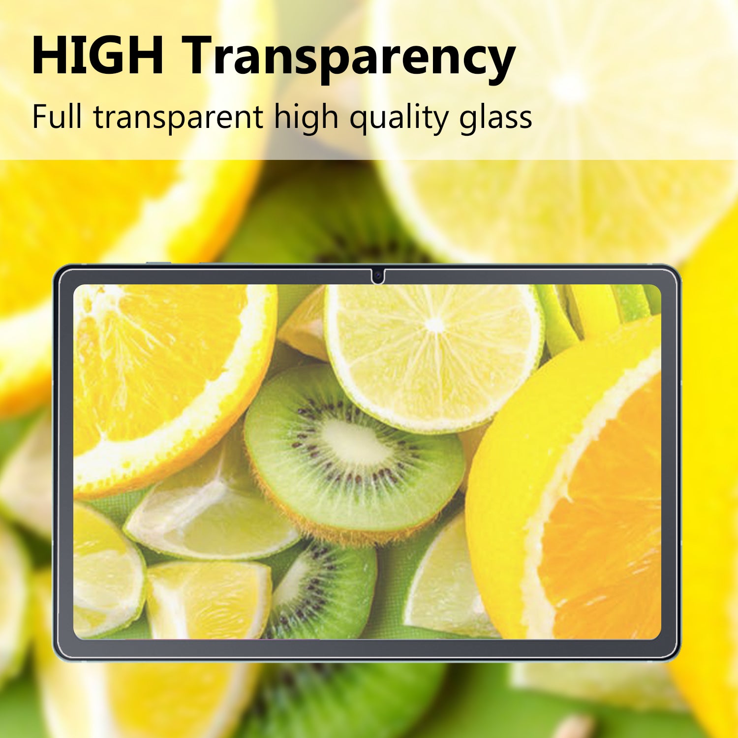 Anti-scratch Ultra Clear Arc Edge Premium Tempered Glass Full Screen Film for Samsung Galaxy Tab S9 FE / S9 / S8 / S7