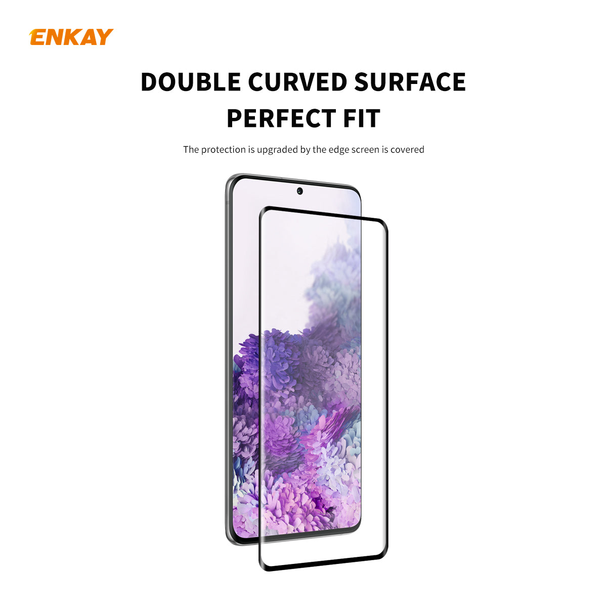 ENKAY 0.26mm 9H 3D Curved Full Glue Tempered Glass Full Screen Film Protector for Samsung Galaxy S20 4G/S20 5G