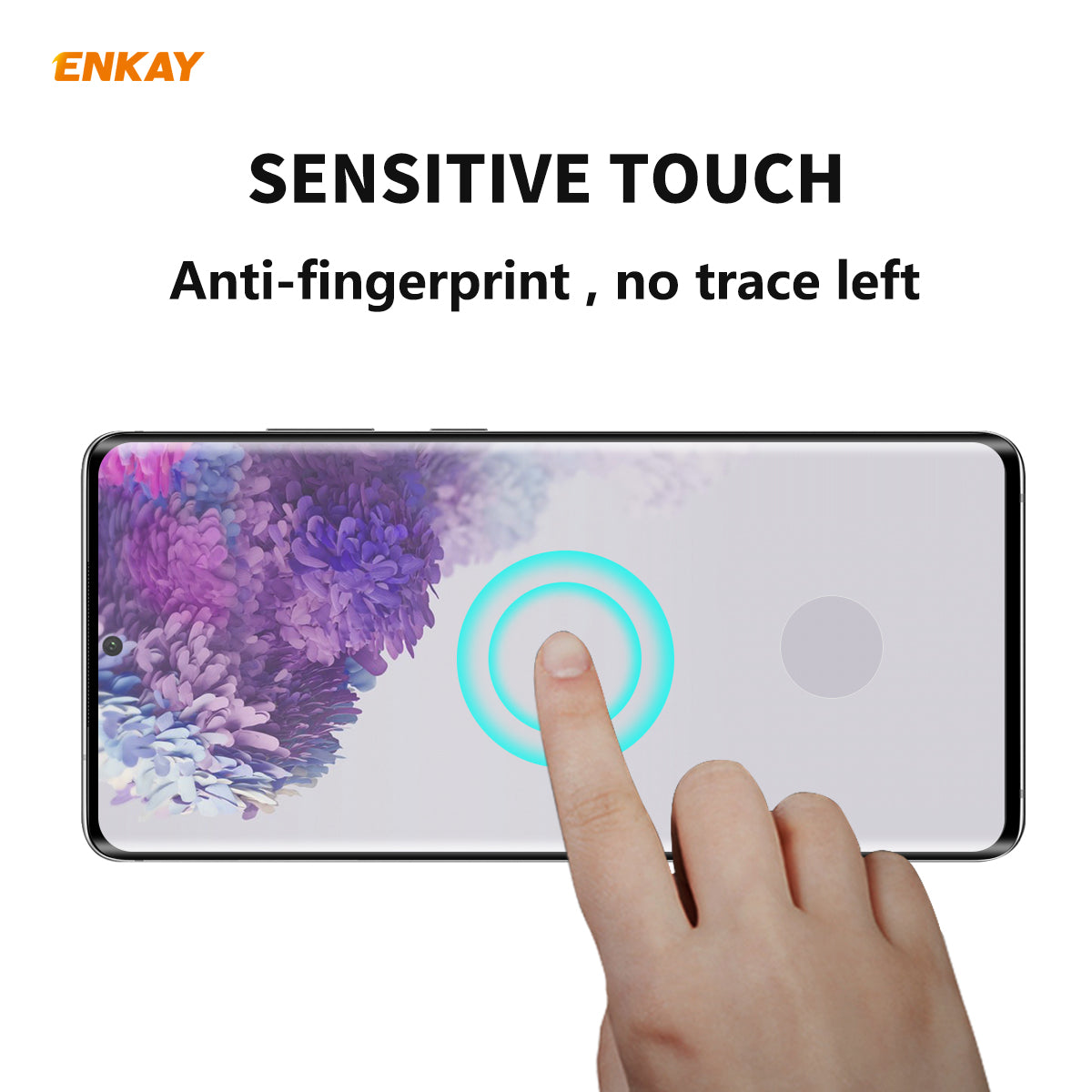 ENKAY 0.26mm 9H 3D Curved Full Glue Tempered Glass Full Screen Film Protector for Samsung Galaxy S20 4G/S20 5G