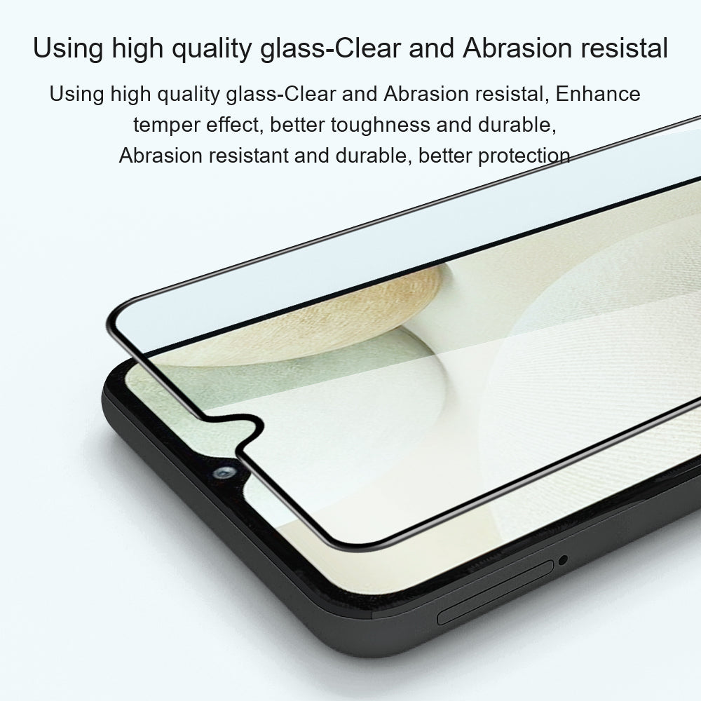 AMORUS Silk Printing Double Defense Tempered Glass Film for Samsung Galaxy S20 FE 4G / FE 5G / S20 Lite / S20 FE 2022, HD Full Glue Full Size Screen Protector